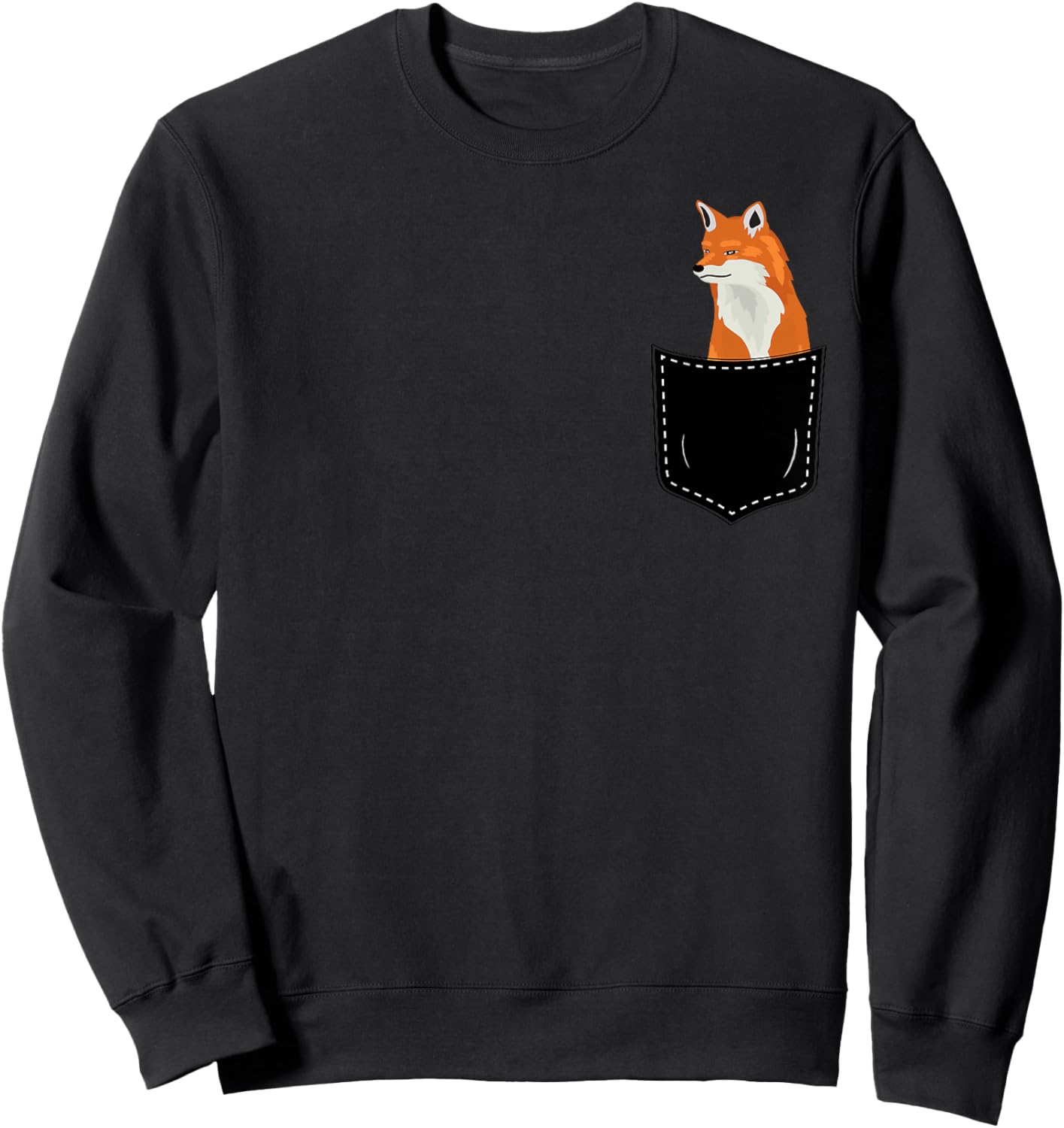 Fox In The Pocket Perfect for Fox Lovers Sweatshirt - Sweatshirt | Black