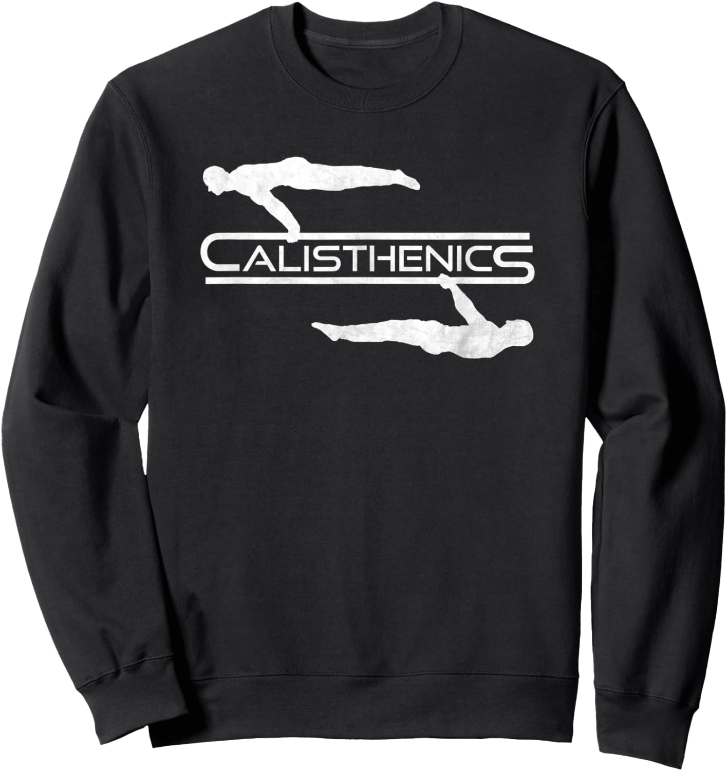 Calisthenics Planche Front Lever Street Workout Sweatshirt - Sweatshirt | Black