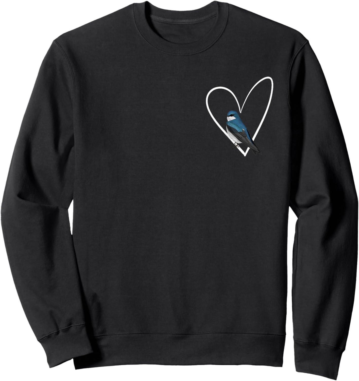 Tree Swallow Bird Birdlover Birdwatcher Animal Biologist Sweatshirt - Sweatshirt | Black