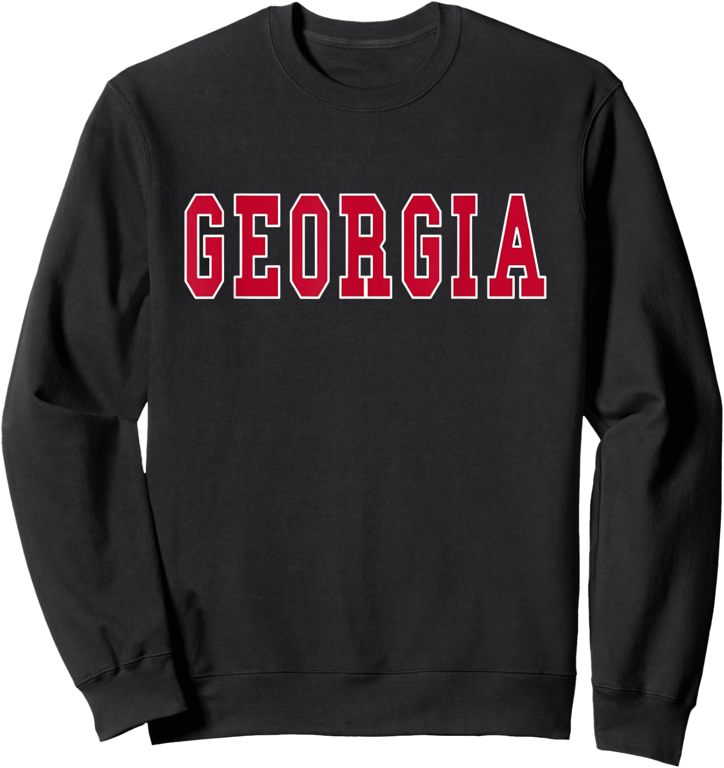 Georgia - Throwback Design - Classic Sweatshirt - Sweatshirt | Black