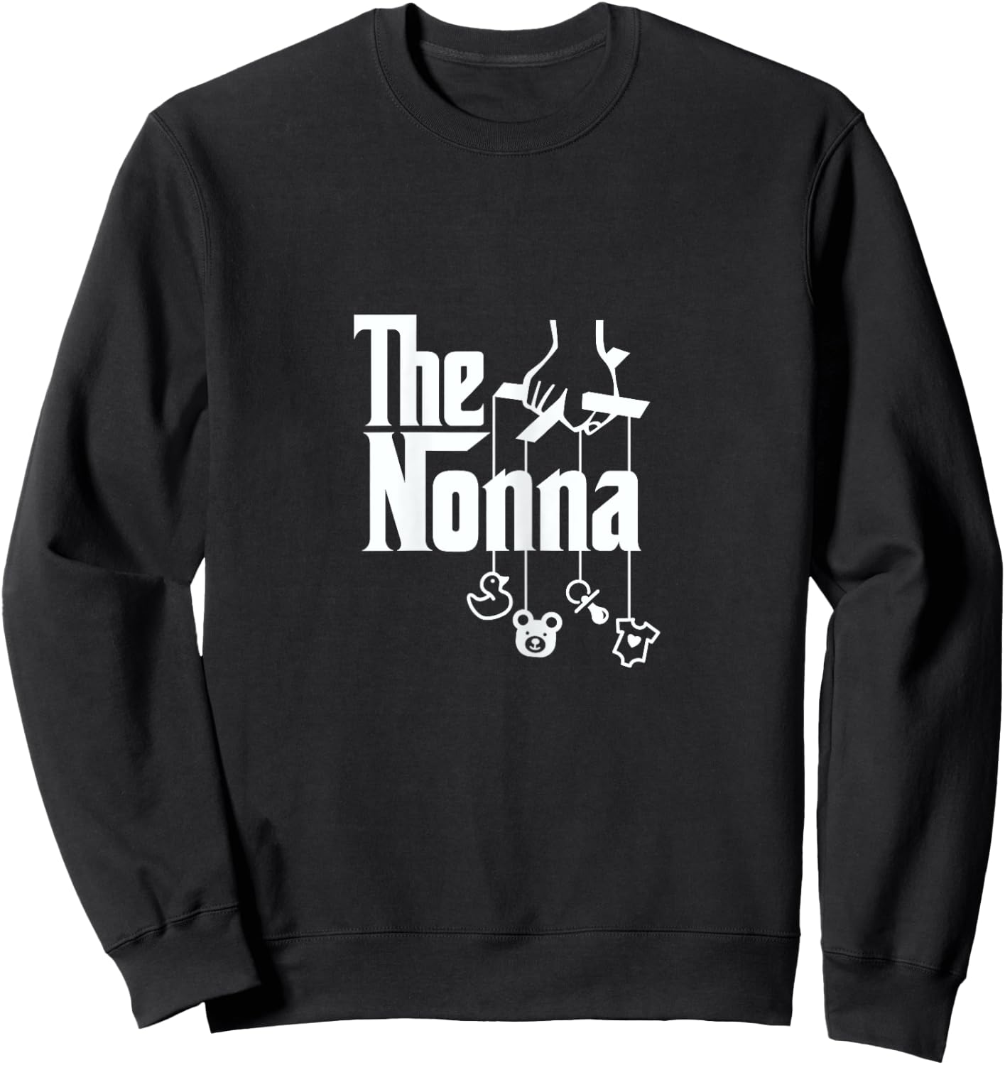 Nonna Italian Grandmother Sweatshirt - Sweatshirt | Black