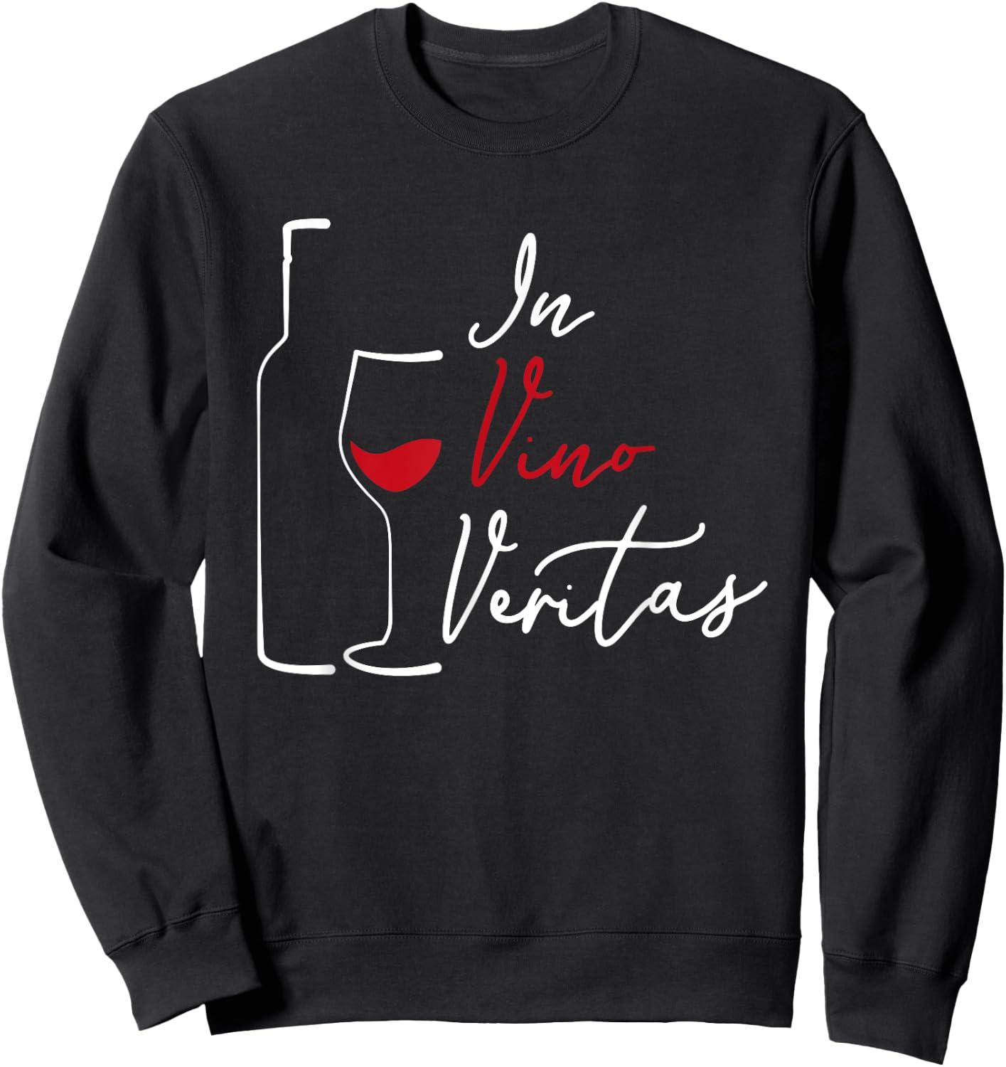 In Vino Veritas - Latin Wine saying Sweatshirt - Sweatshirt | Black