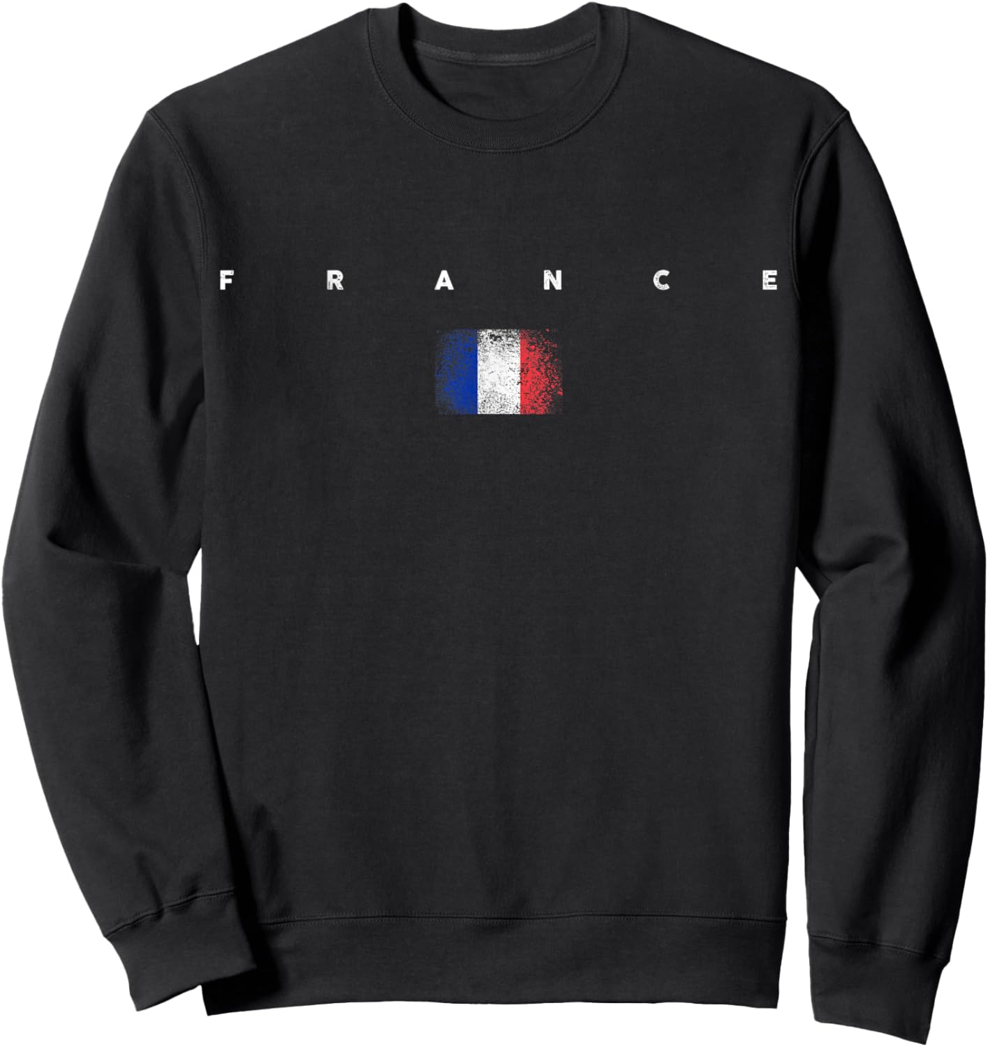 France Flag Pride Vintage /Retro Soccer French Football Sweatshirt - Sweatshirt | Black