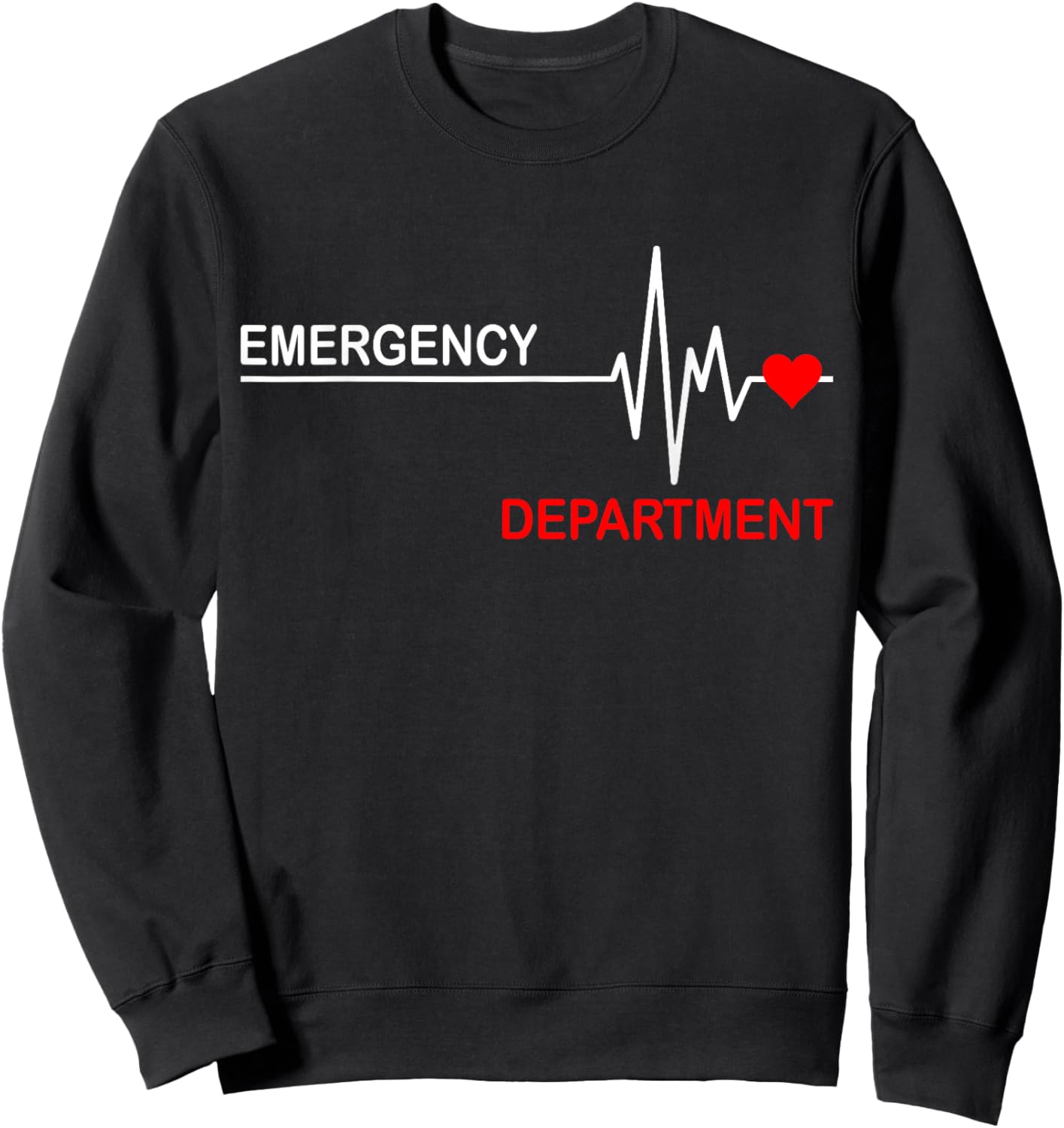 Emergency Department Emergency Room Healthcare Nursing Nurse Sweatshirt - Sweatshirt | Black