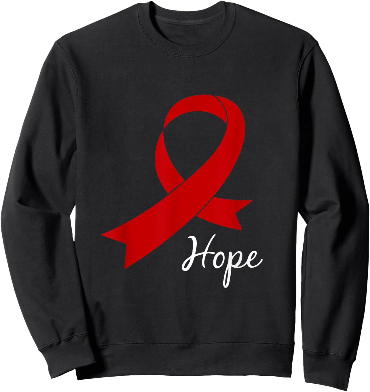 Aids Hope Shirt World Aids Day Awareness Hiv Gift Sweatshirt - Sweatshirt | Black