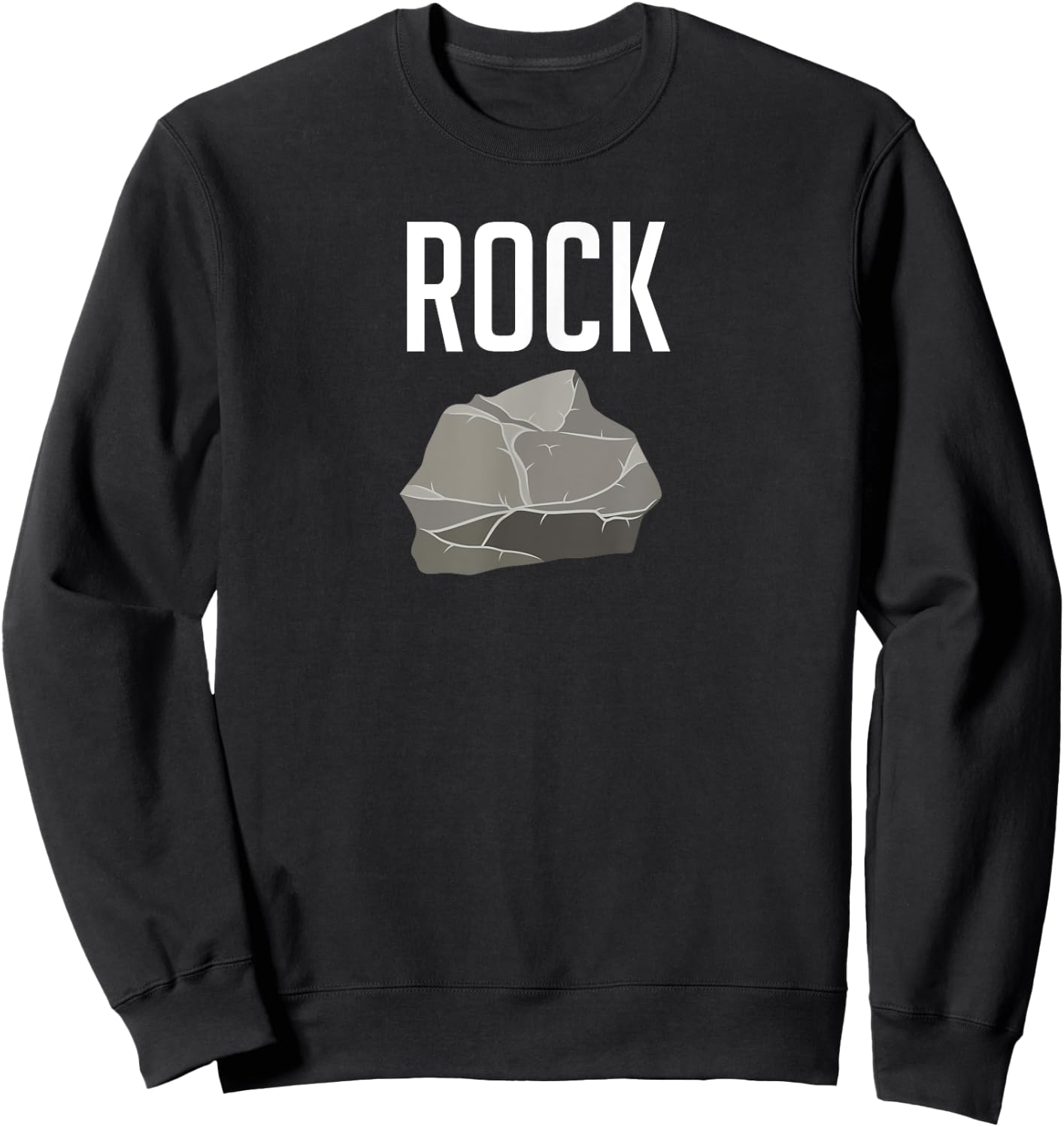 Funny Matching Rock Paper Scissors Halloween Costume Sweatshirt - Sweatshirt | Black