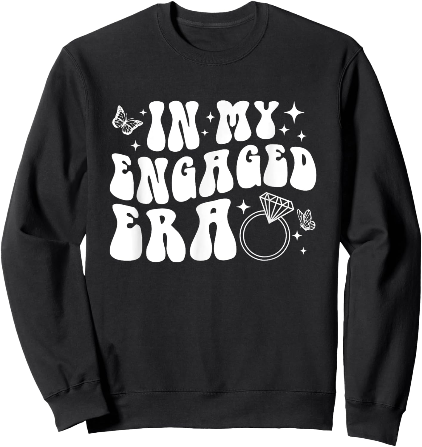 In My Engaged Era Sweatshirt - Sweatshirt | Black