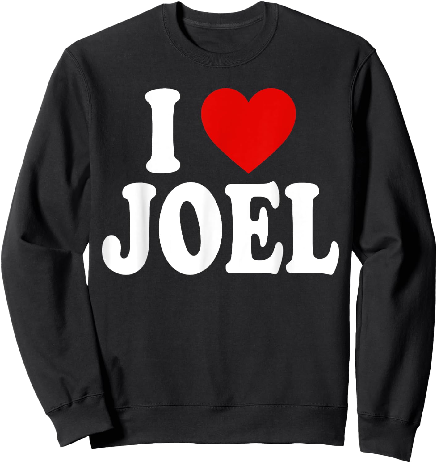 I Heart Love Joel Sweatshirt - Sweatshirt | Black