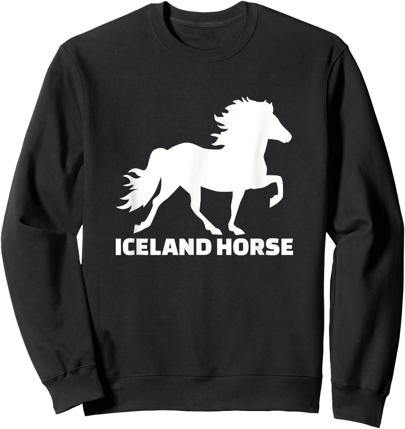 Icelandic horse Sweatshirt - Sweatshirt | Black