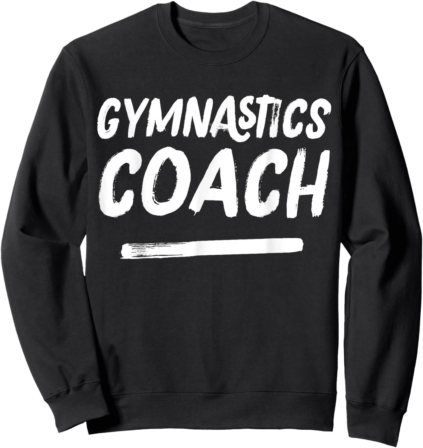 Gymnastics Coach Retro Distressed Coaches Appreciation Sweatshirt - Sweatshirt | Black