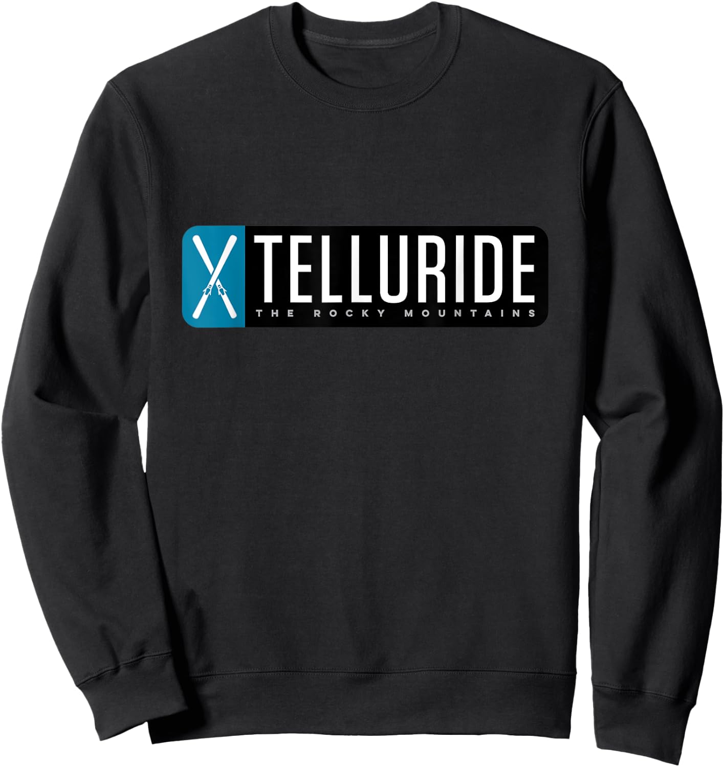 Telluride Colorado Mountain Ski Sweatshirt - Sweatshirt | Black