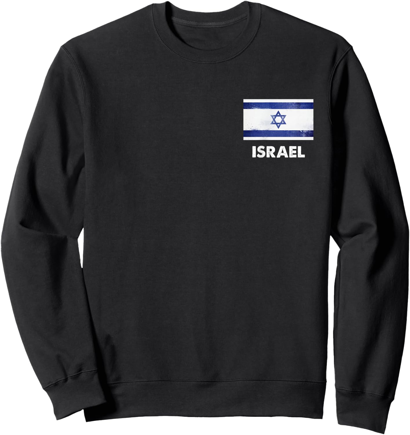 Israel Flag Jersey | Israeli Sweatshirt - Sweatshirt | Black