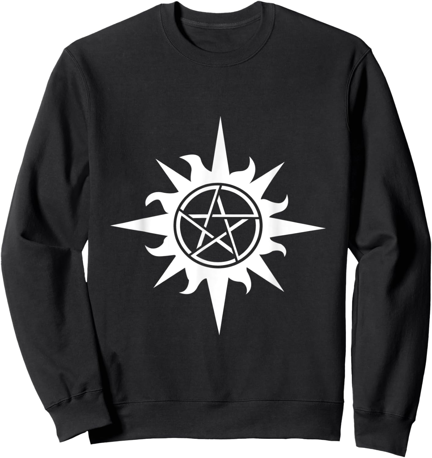 Anti Possession Pentagram Demonic Symbol T Shirt Sweatshirt - Sweatshirt | Black