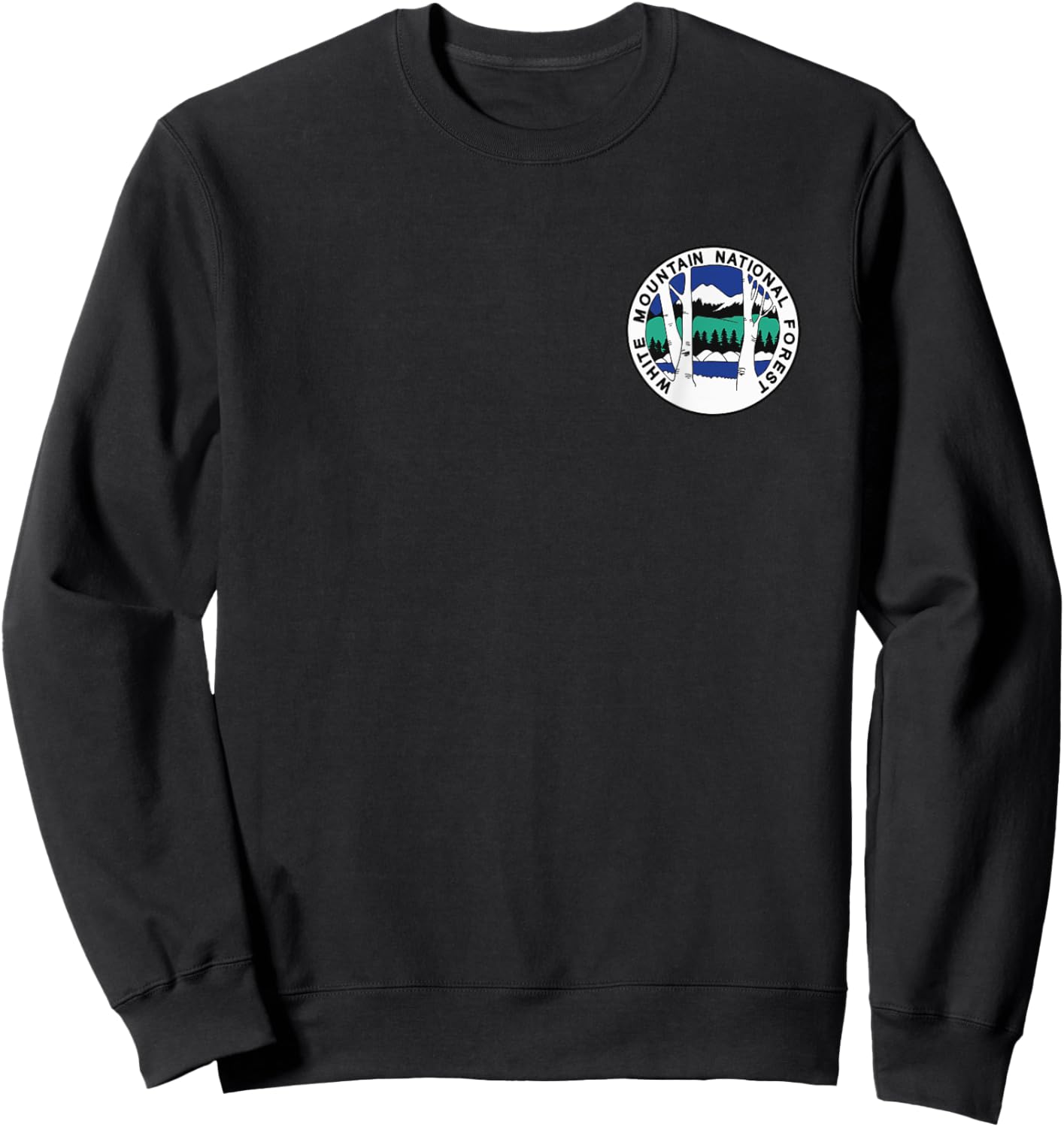 White Mountain National Forest Logo Sweatshirt - Sweatshirt | Black