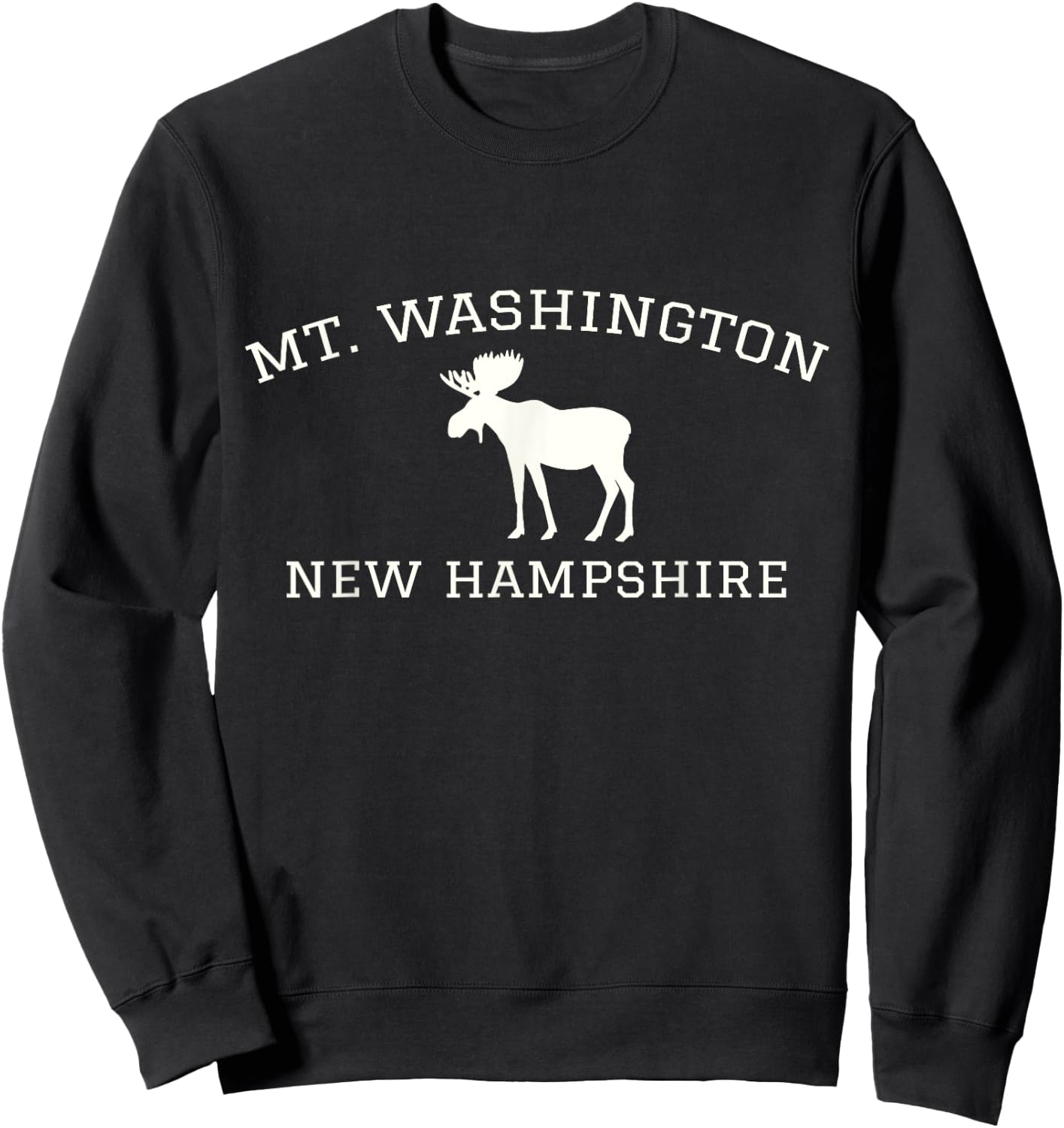 Mount Washington NH Moose Premium Sweatshirt - Sweatshirt | Black