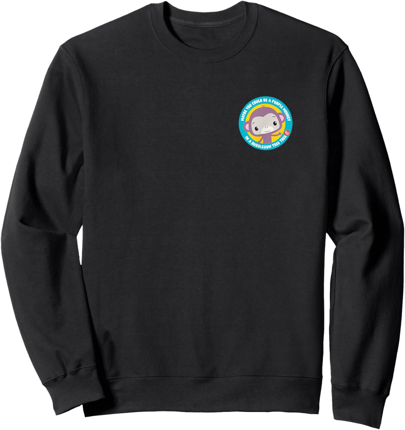 Fisher-Price Purple Monkey Circle Sweatshirt - Sweatshirt | Black