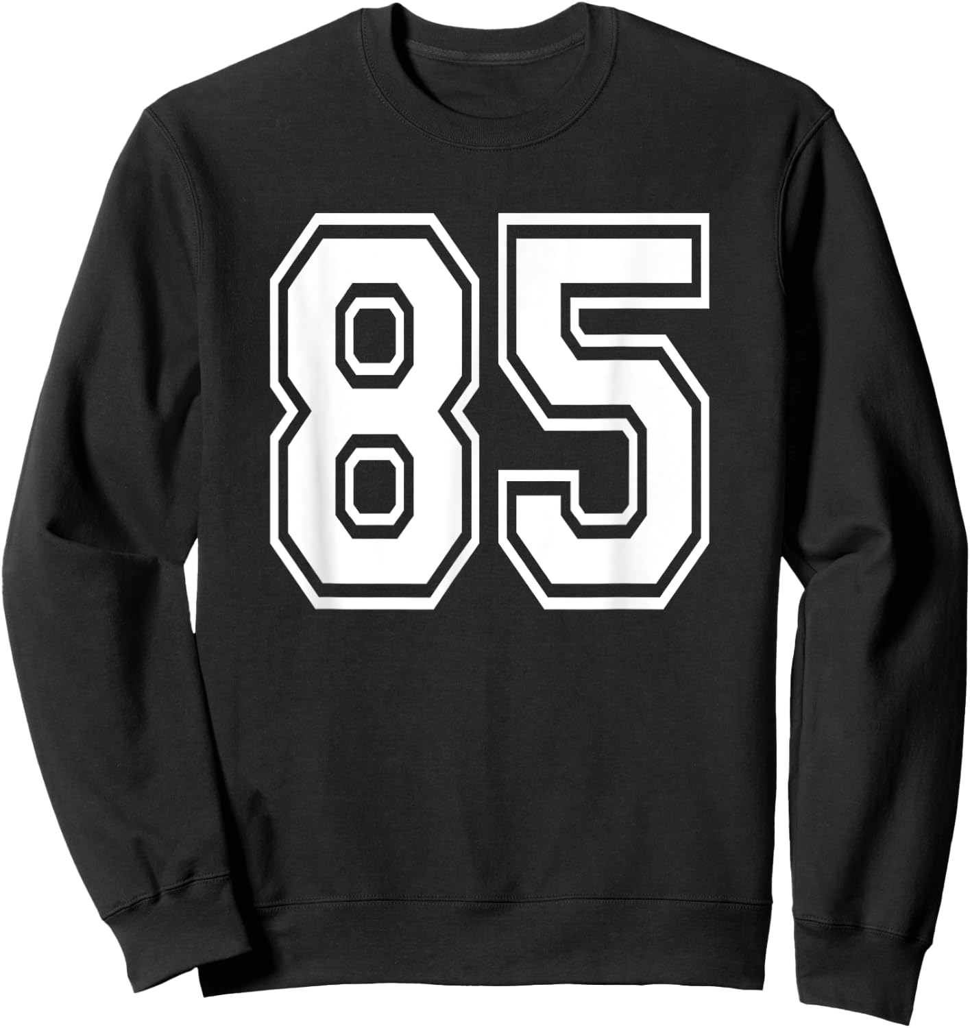 Number 85 Numbered Uniform Sports Jersey Team 85th Birthday Sweatshirt - Sweatshirt | Black