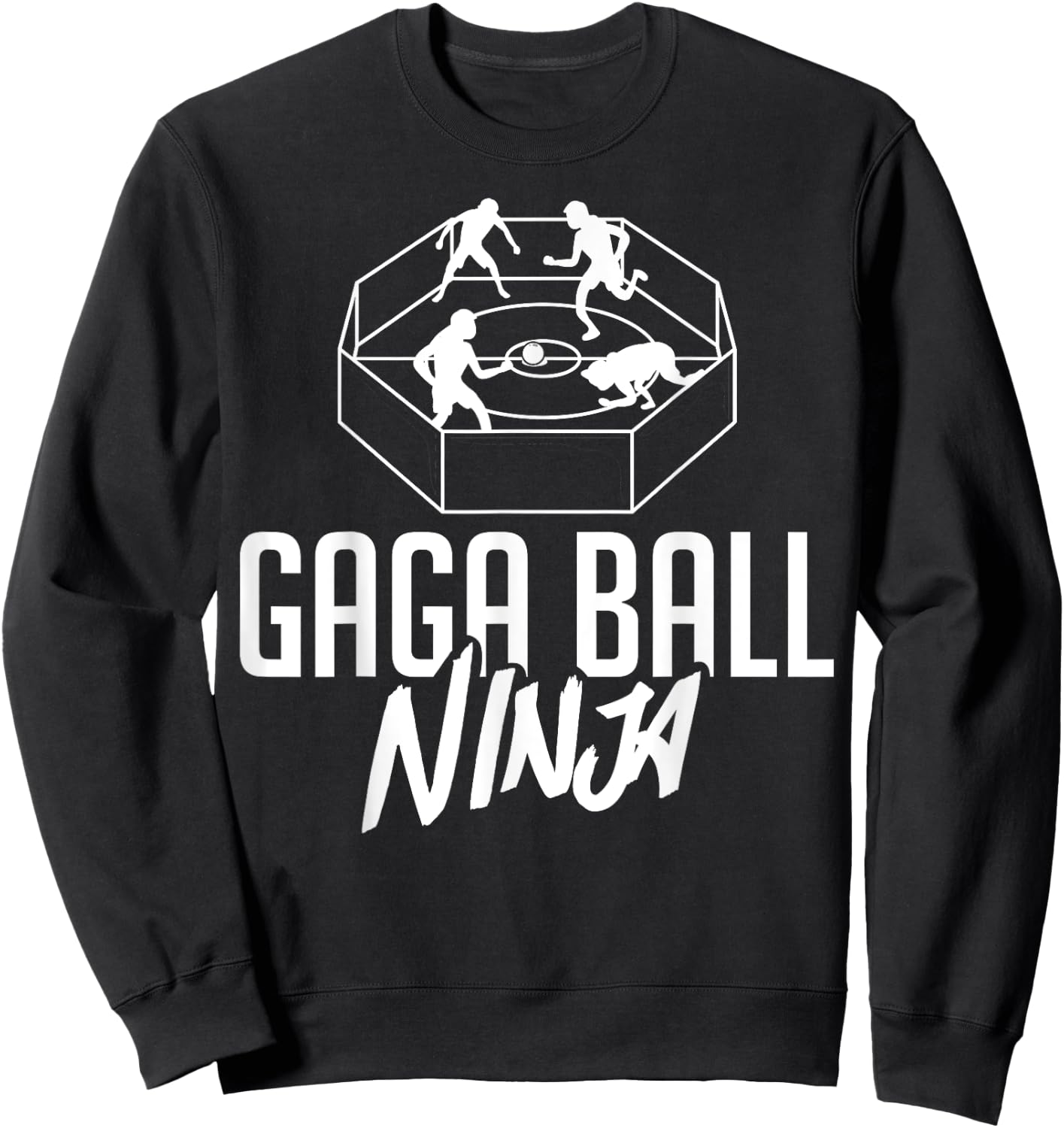 Gaga Ball Pit Kit Dodgeball Game Sweatshirt - Sweatshirt | Black