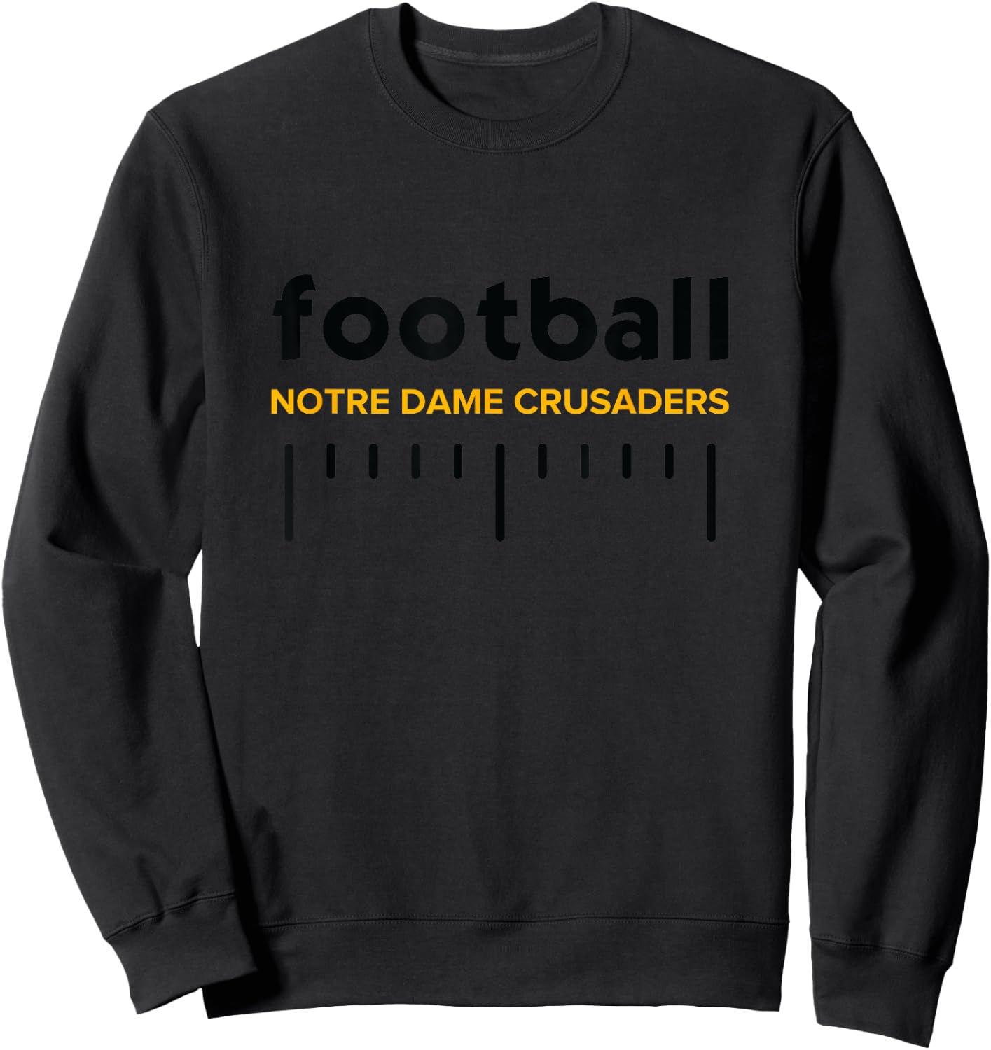 Notre Dame Crusaders Football Lines HS Sweatshirt - Sweatshirt | Black