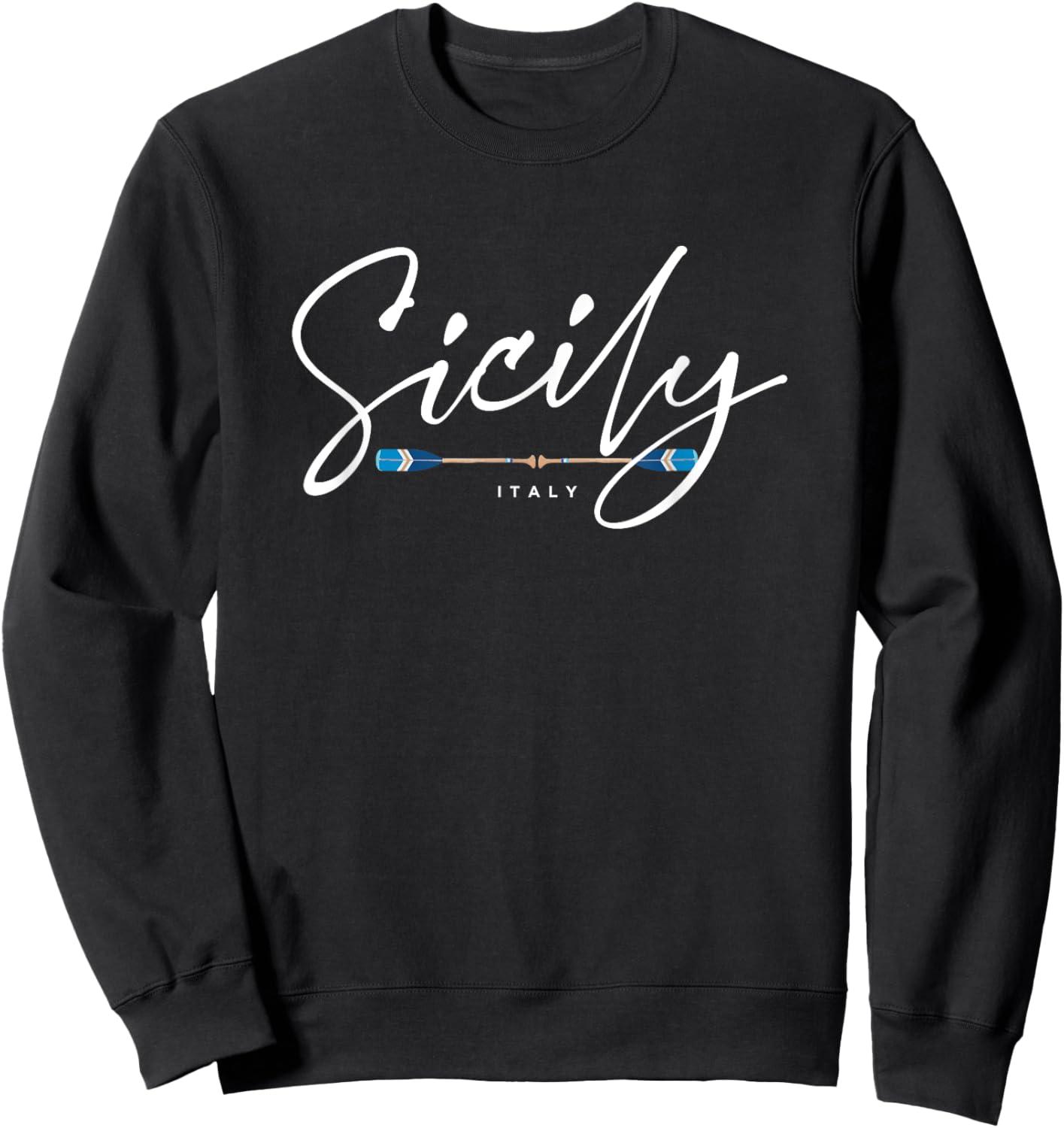 Sicily Italy Beach Graphic Women Girls Kids Sweatshirt - Sweatshirt | Black