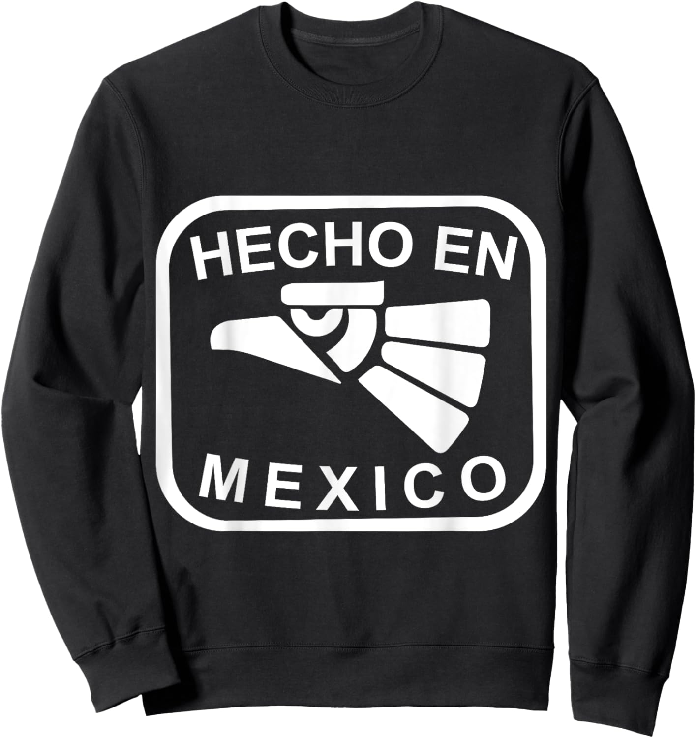 Mexico Vintage Mexican Flag Pride Hecho en Mexico Jersey Sweatshirt - Sweatshirt | Black