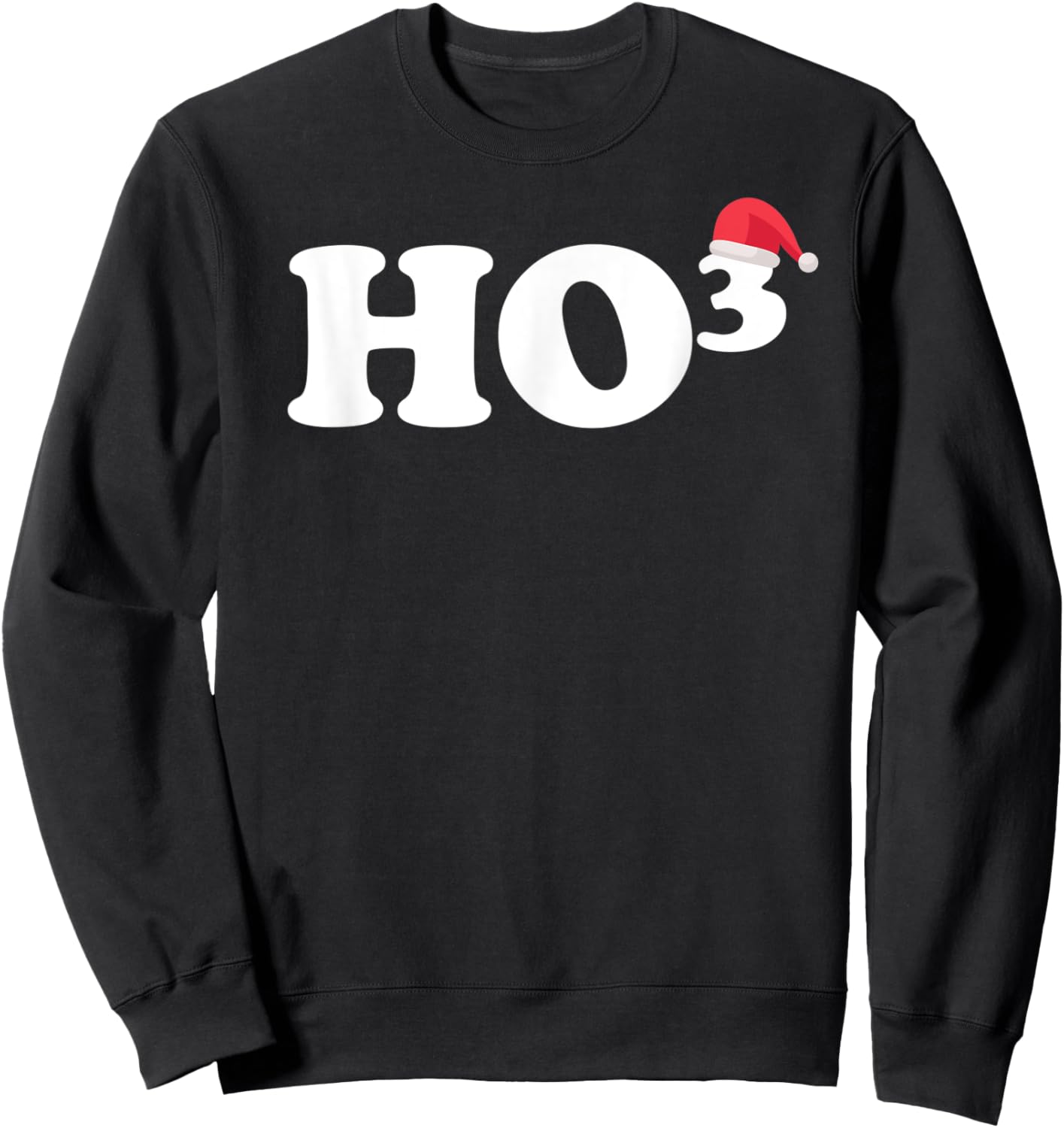 Ho 3 Christmas Sweatshirt - Sweatshirt | Black