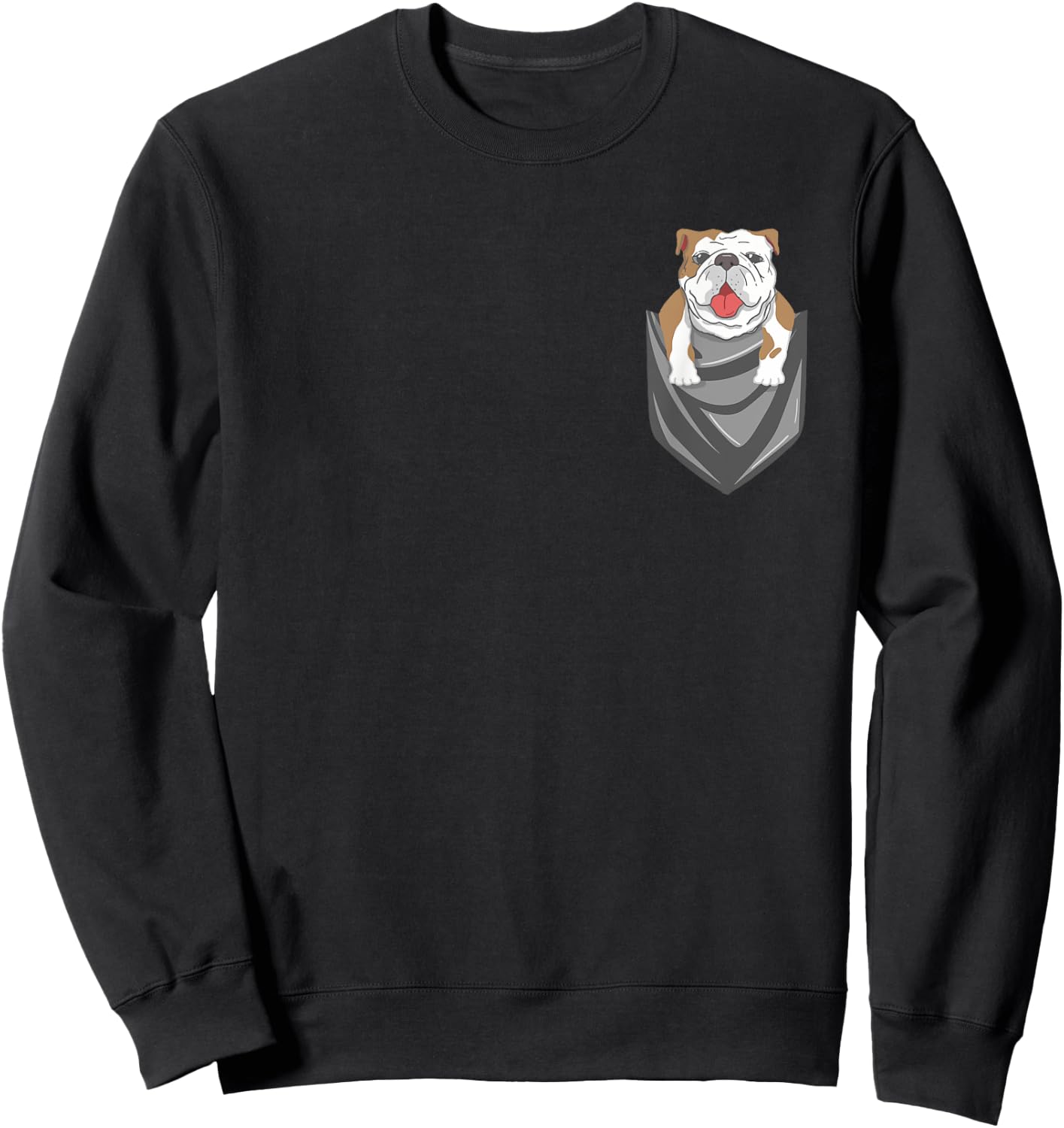 English Bulldog In Pocket English Bulldog Owner Sweatshirt - Sweatshirt | Black