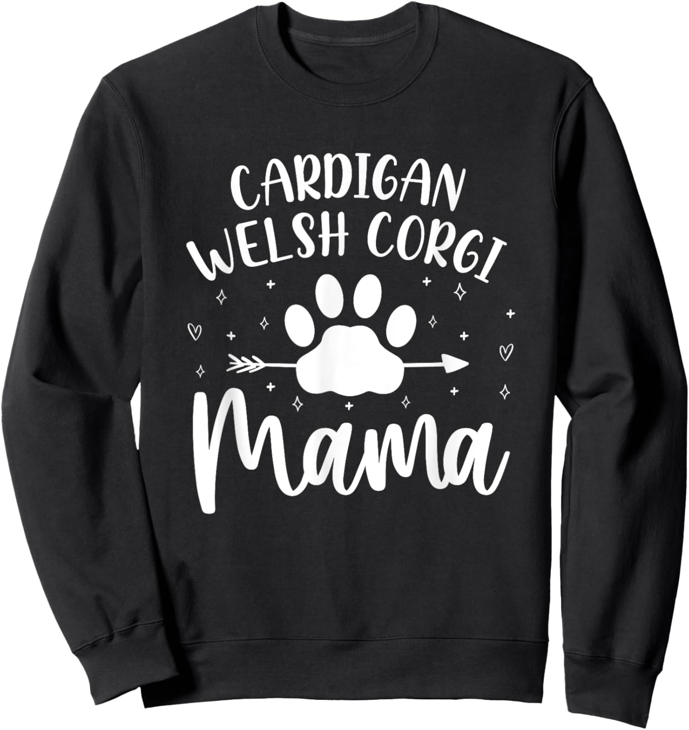 Cardigan Welsh Corgi Mama Mom Funny Cardigan Corgi Sweatshirt - Sweatshirt | Black
