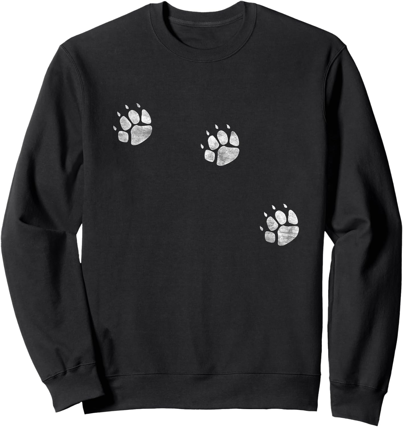 3 Legs Dog Cat Paw Prints Three Legged Tripod Special Dogs Men Women Girls Kids Sweatshirt - Sweatshirt | Black