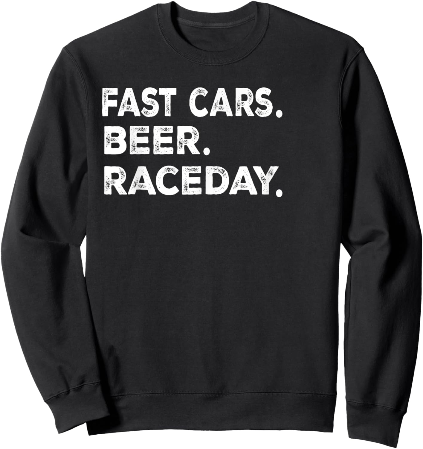 Fast Cars Beer Raceday Sweatshirt - Sweatshirt | Black