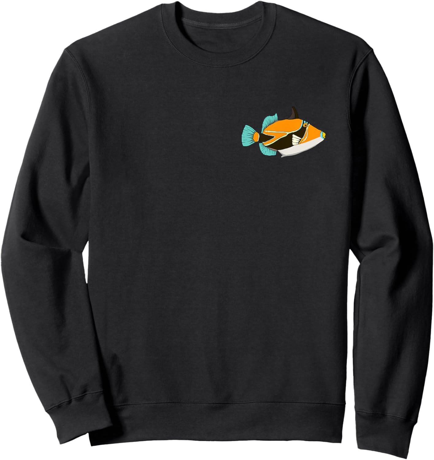 Humuhumunukunukuapua'a Hawaiian Reef Triggerfish Hawaii Sweatshirt - Sweatshirt | Black