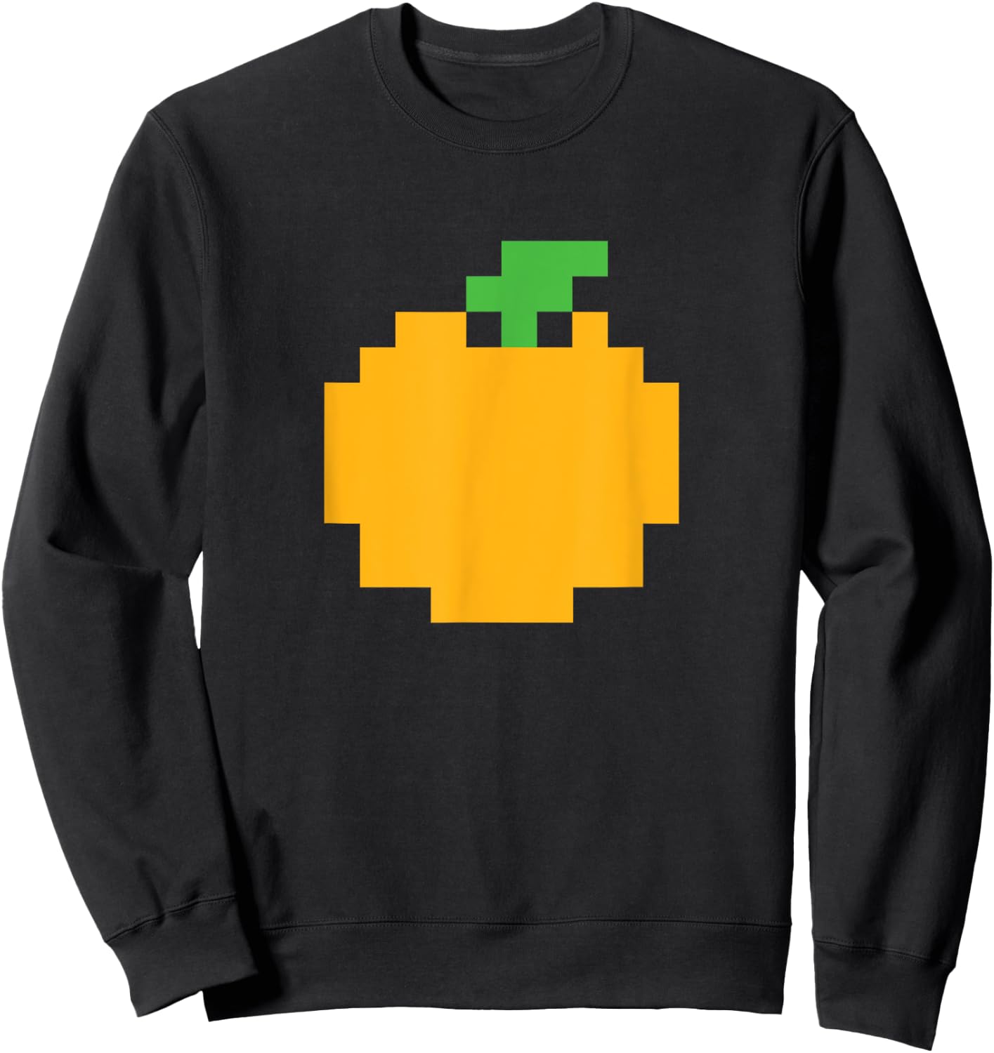 Pixel Orange 80s Video Game Halloween Easy Group Costume Sweatshirt - Sweatshirt | Black