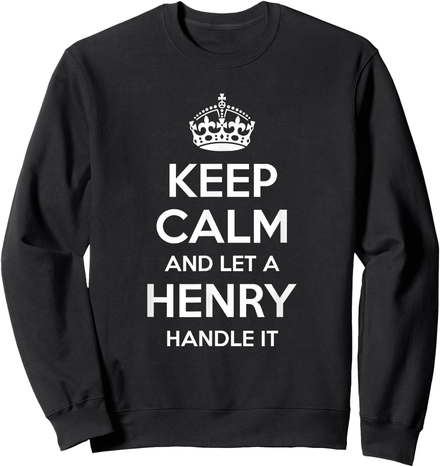 HENRY Funny Surname Family Tree Birthday Reunion Gift Sweatshirt - Sweatshirt | Black