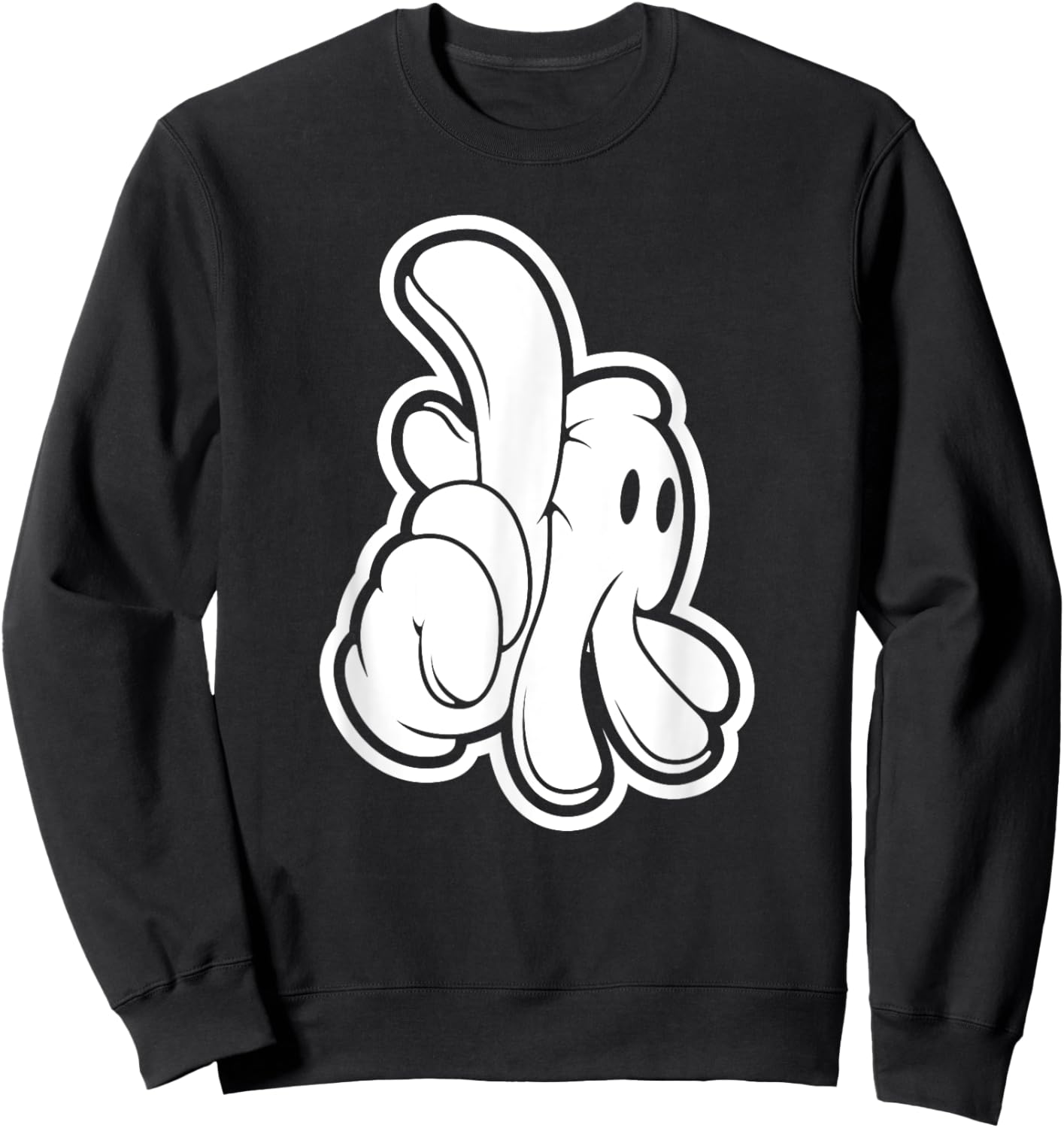 Cartoon Glove L.A. Hands Los Angeles Urban Hip Hop Street Sweatshirt - Sweatshirt | Black