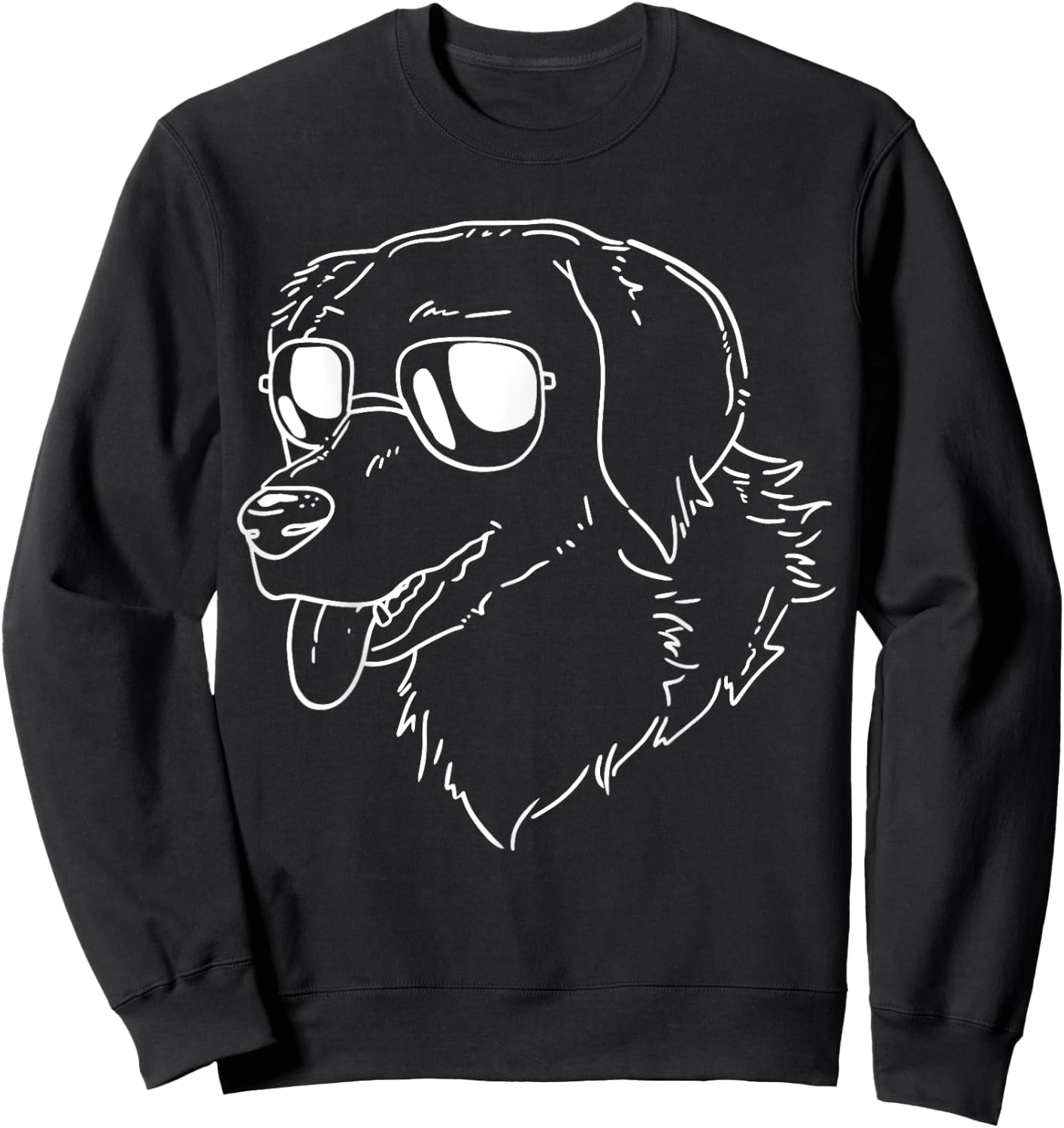 Golden Retrievers Dog Women Girls Kids Sweatshirt - Sweatshirt | Black