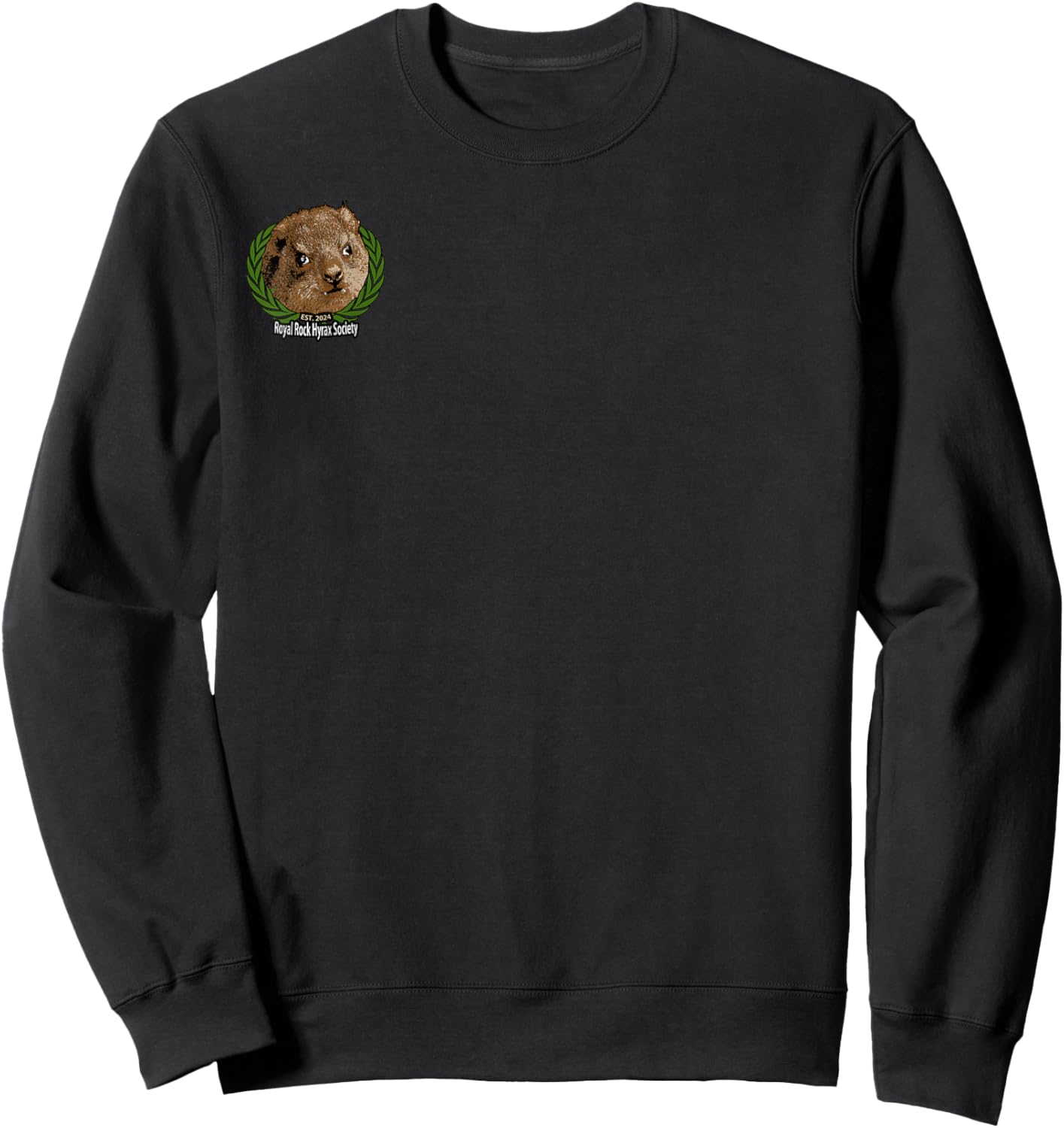 Not an Elephant Kids Rock Hyrax Society - Black, Small Sweatshirt - Sweatshirt | Black