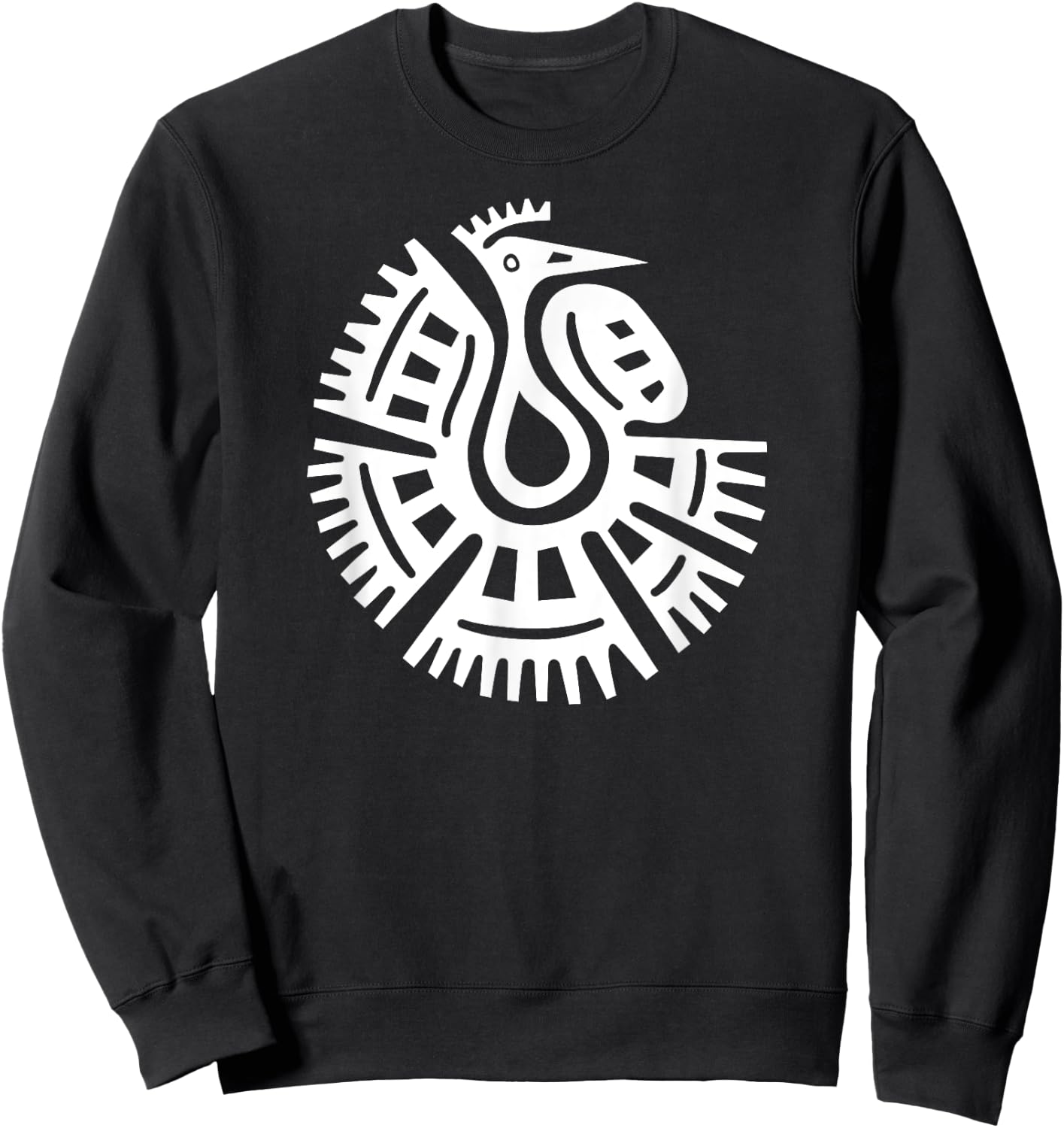 Mexico Mayan Bird Ethnic Symbol Sweatshirt - Sweatshirt | Black