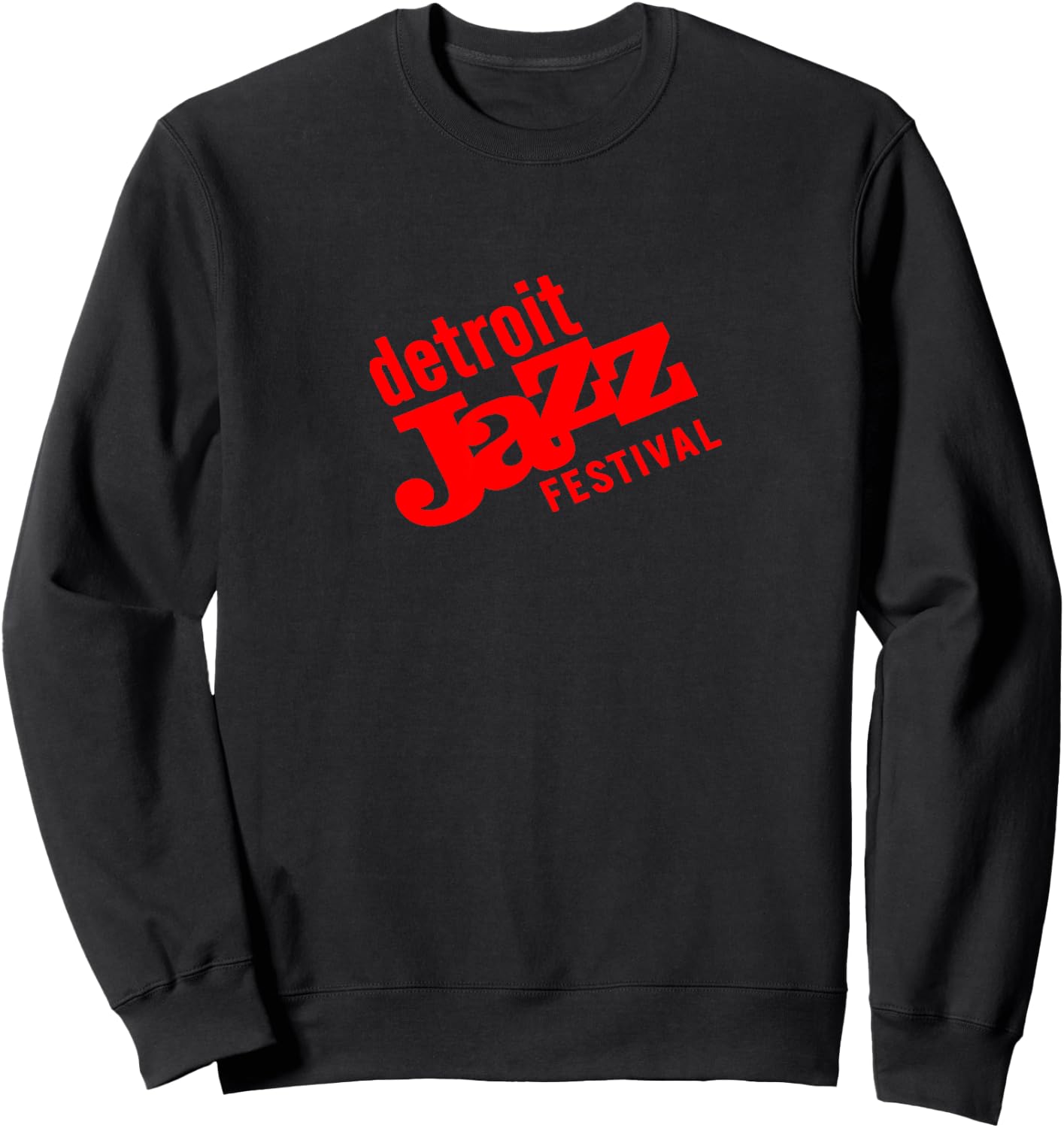 Detroit Jazz Festival Red Color Sweatshirt - Sweatshirt | Black