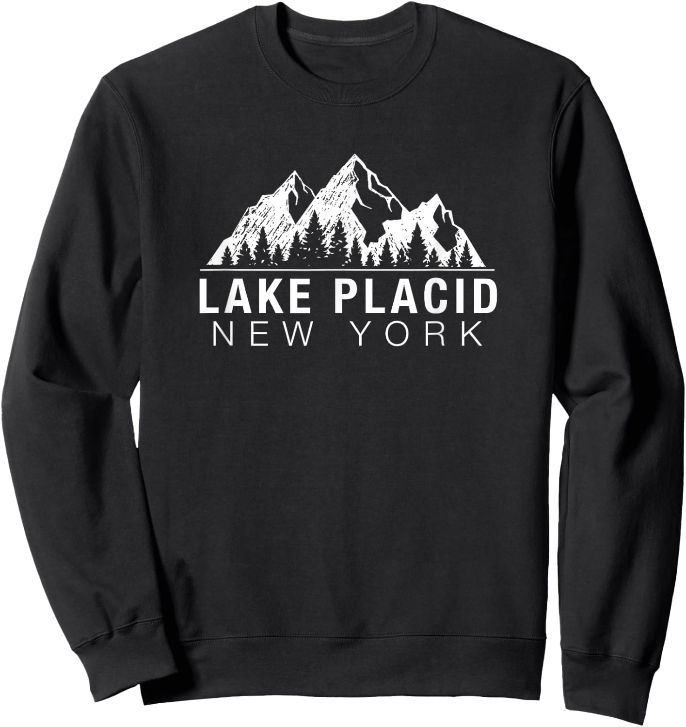 New York - Lake Placid Sweatshirt - Sweatshirt | Black