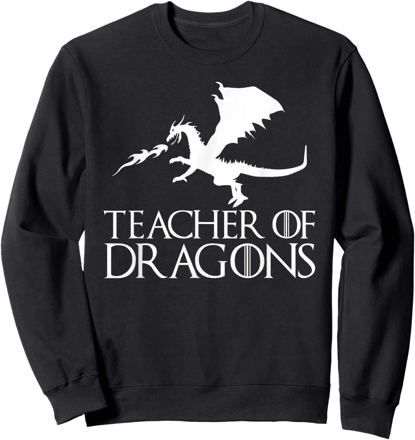 Teacher of Dragons - Funny Halloween Costume Gift Sweatshirt - Sweatshirt | Black