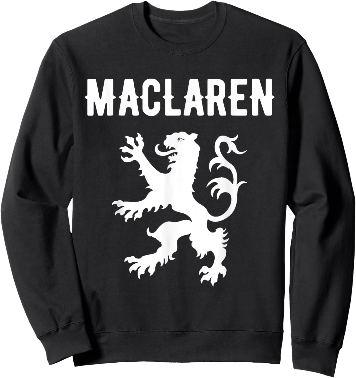 MacLaren Clan Scottish Family Name Scotland Heraldry Sweatshirt - Sweatshirt | Black