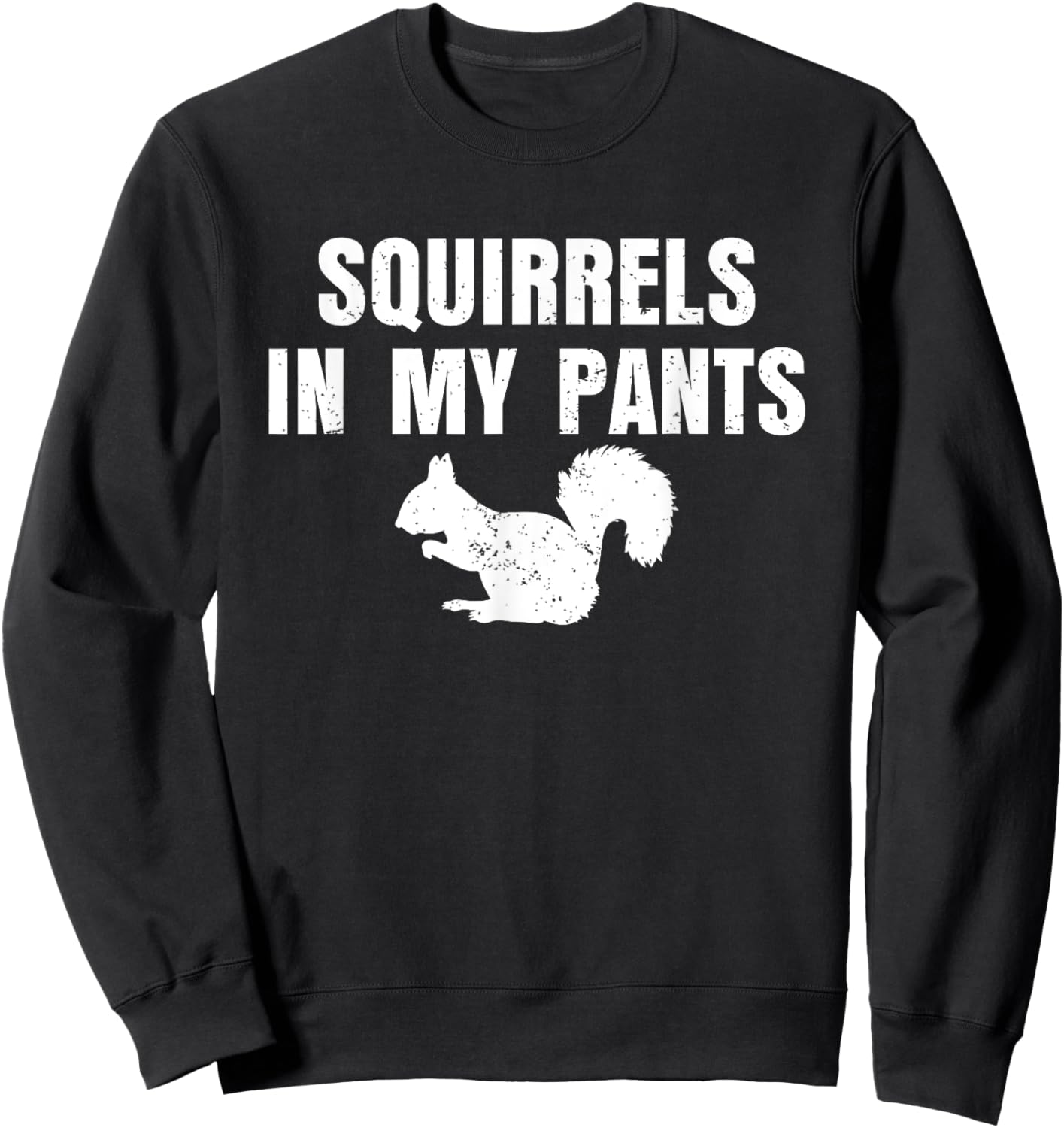 Squirrels In My Pants Animal Lover Funny Squirrels Sweatshirt - Sweatshirt | Black