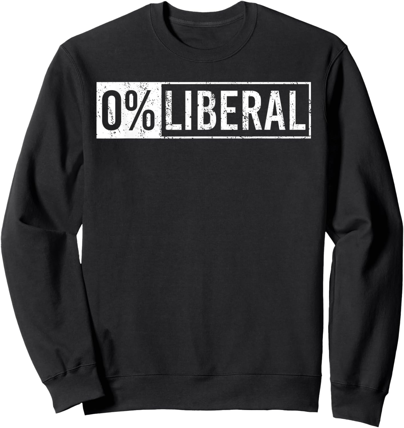 Conservative Co - 0% Liberal Election Trump 2020 Sweatshirt - Sweatshirt | Black