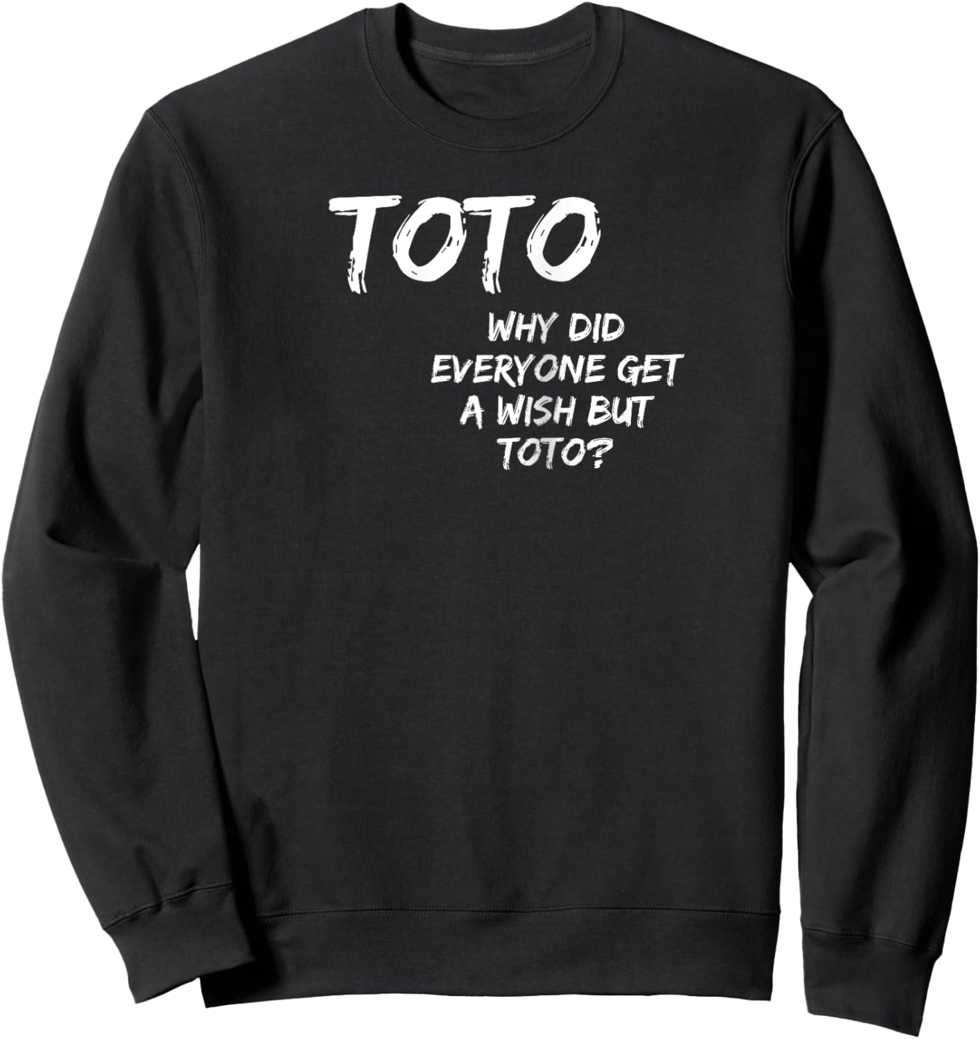 Fun Toto-Wish From The Wiz Wizard-Oz Casual Gift Ideas Raglan Baseball Sweatshirt - Sweatshirt | Black