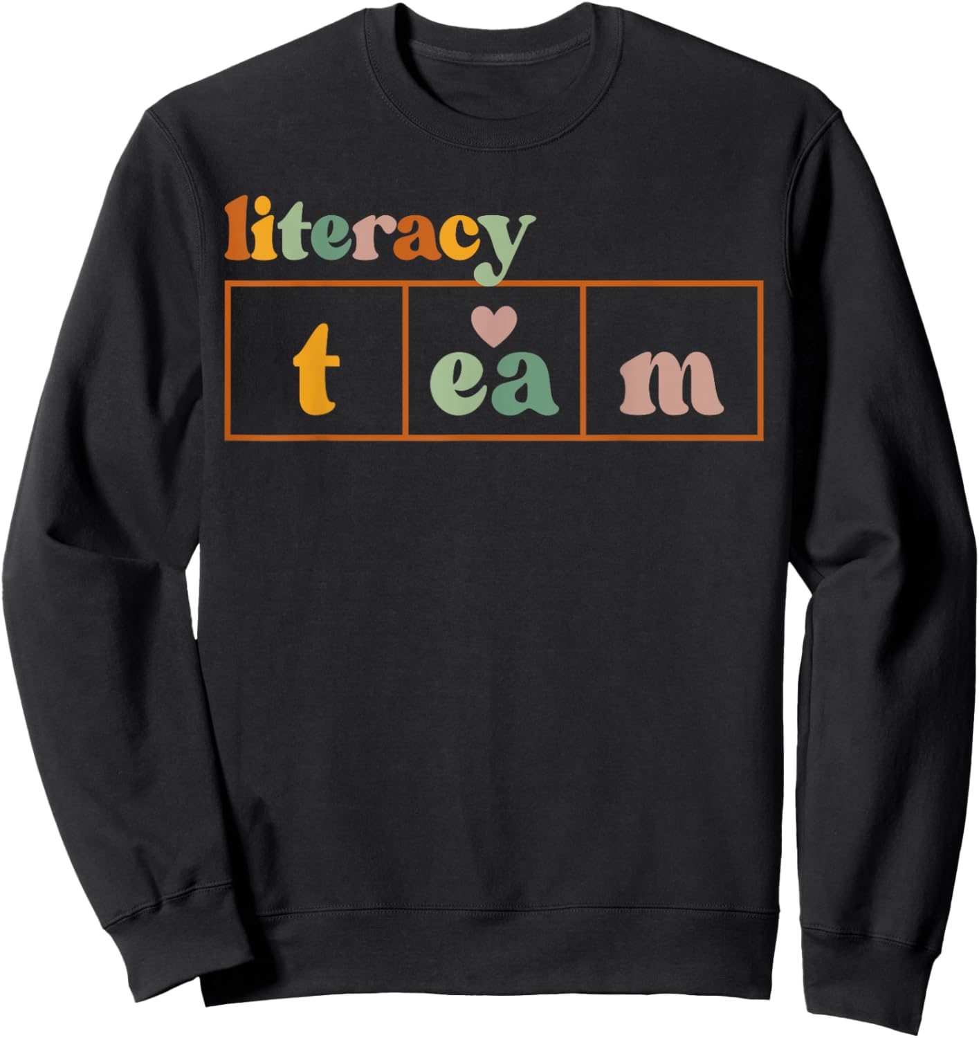 School Literacy Team Science of Reading Men Women Librarian Sweatshirt - Sweatshirt | Black