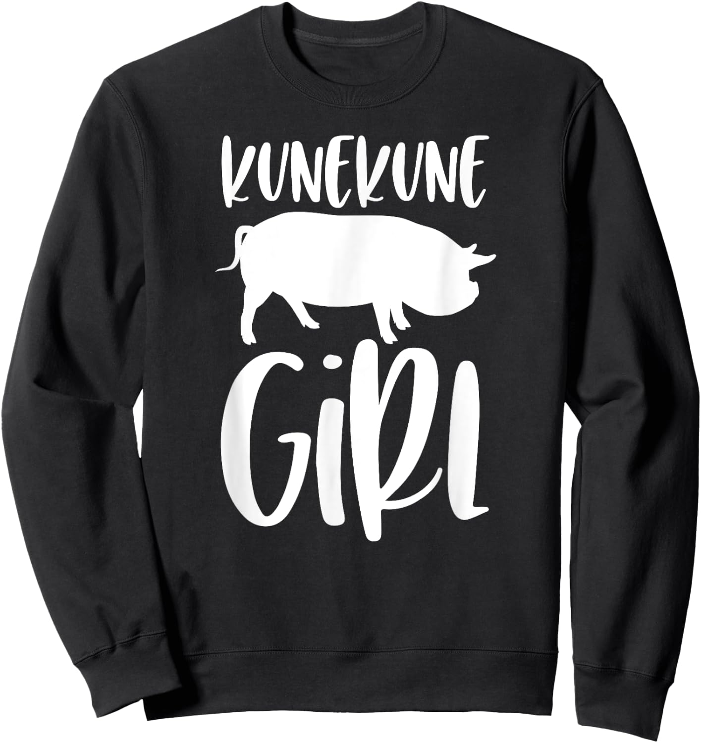 Kune Kune Pig Gift - Kunekune Girl Sweatshirt - Sweatshirt | Black