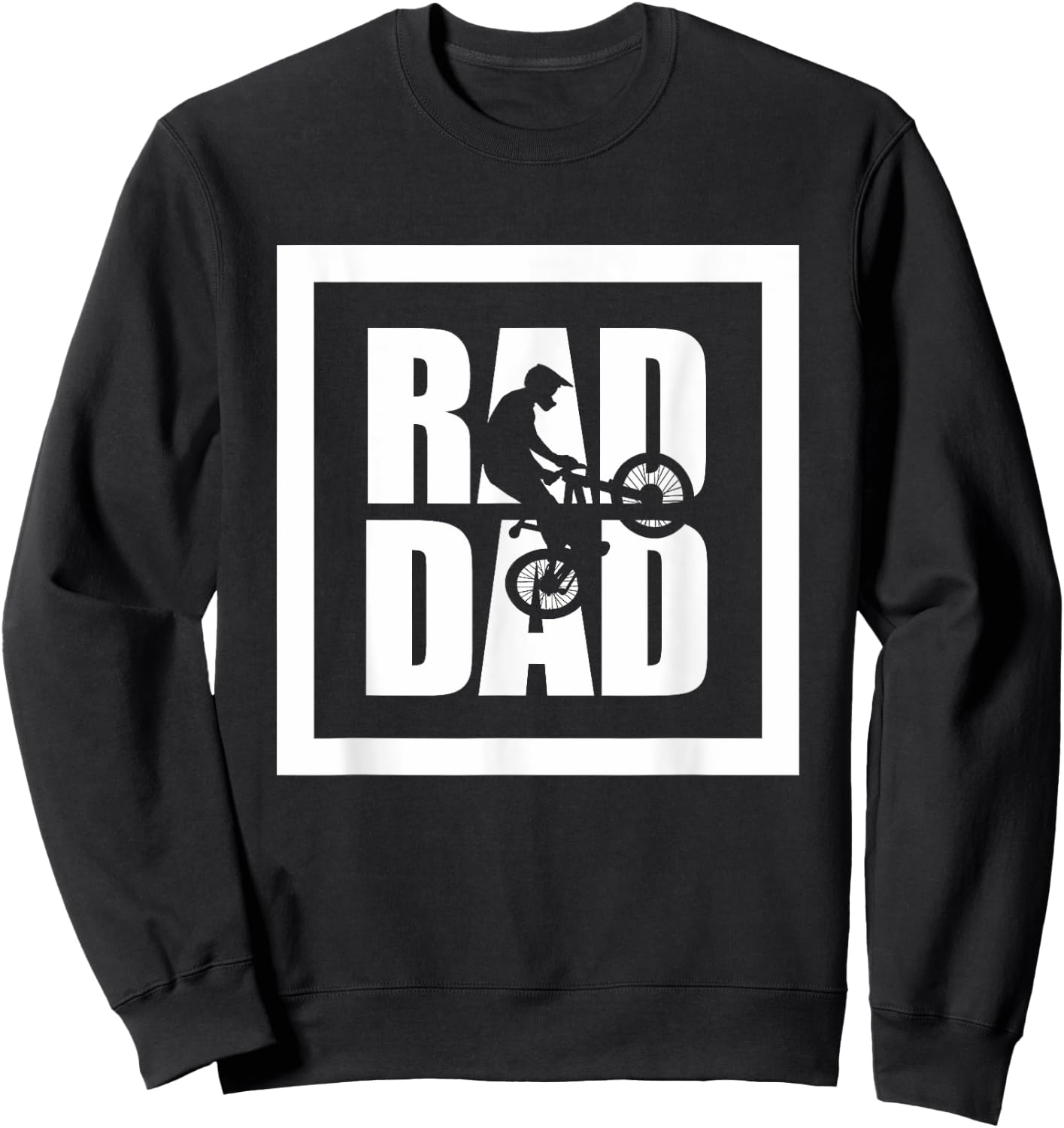 Mountain Bike MTB T Shirt - RAD DAD Mountain Bike Sweatshirt - Sweatshirt | Black