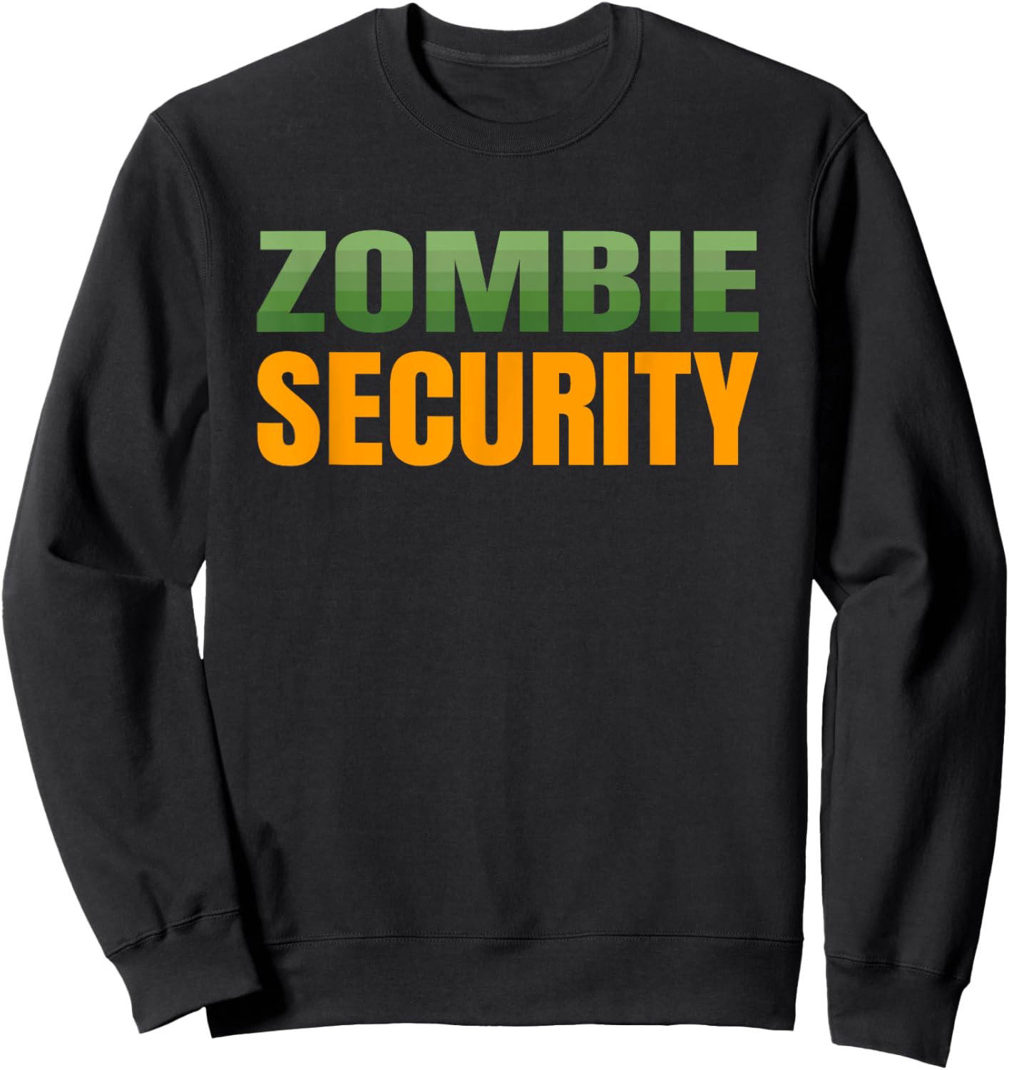 Mom Dad Parents Adult Halloween Costume - Zombie Security Sweatshirt - Sweatshirt | Black
