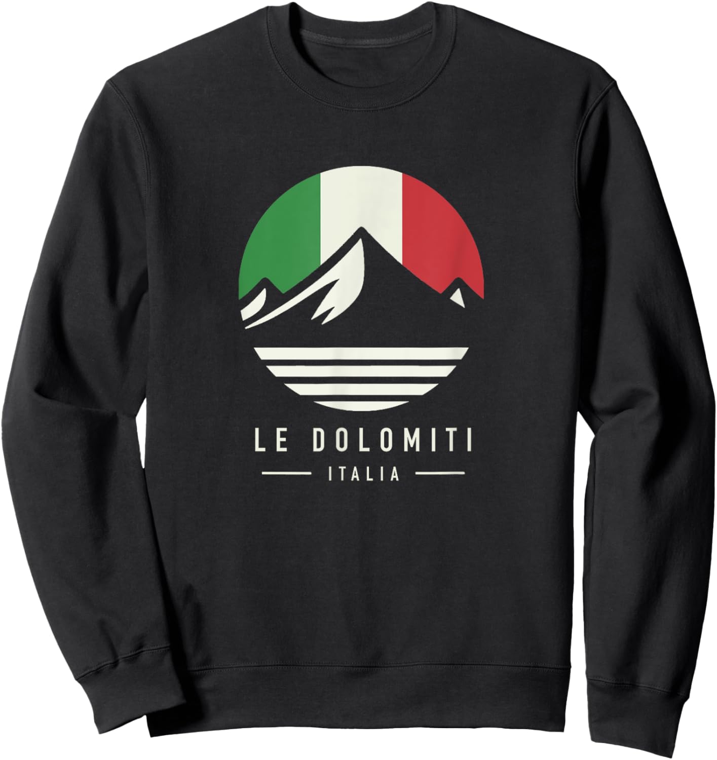 The Dolomiti Italia | The Dolomites Italian Mountains Sweatshirt - Sweatshirt | Black