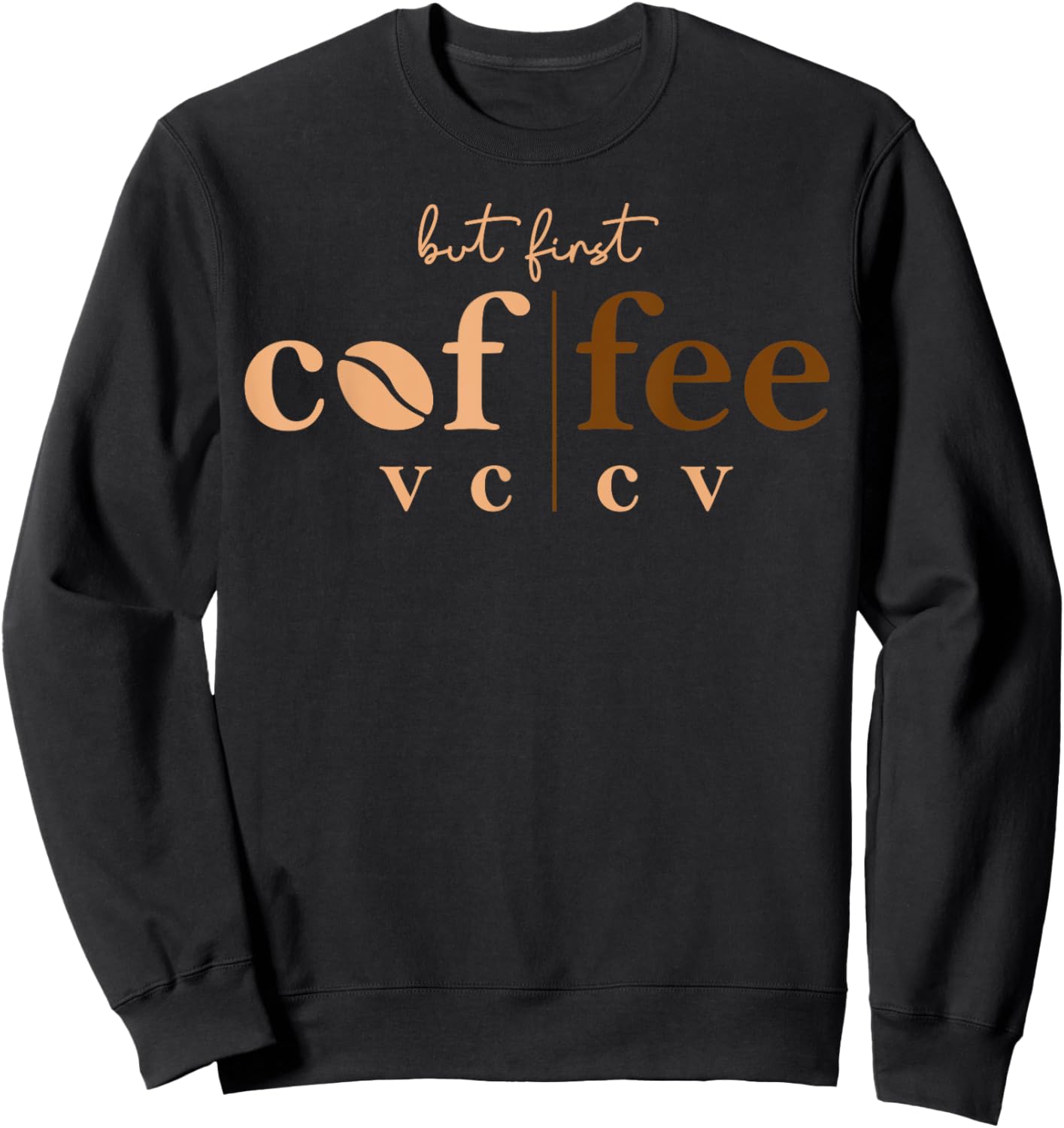 Linguist Teacher Science Of Reading Coffee Lover Phonics Sweatshirt - Sweatshirt | Black